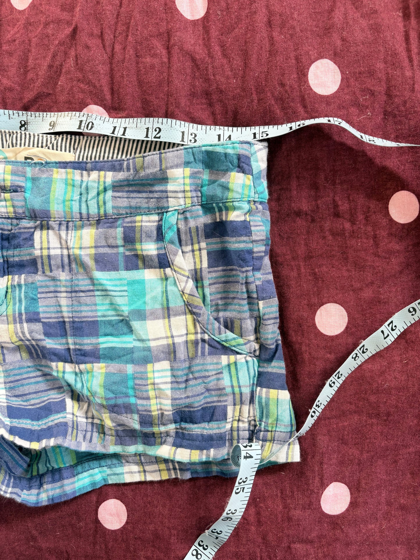 00’s Roxy plaid low rise shorts | Size 10