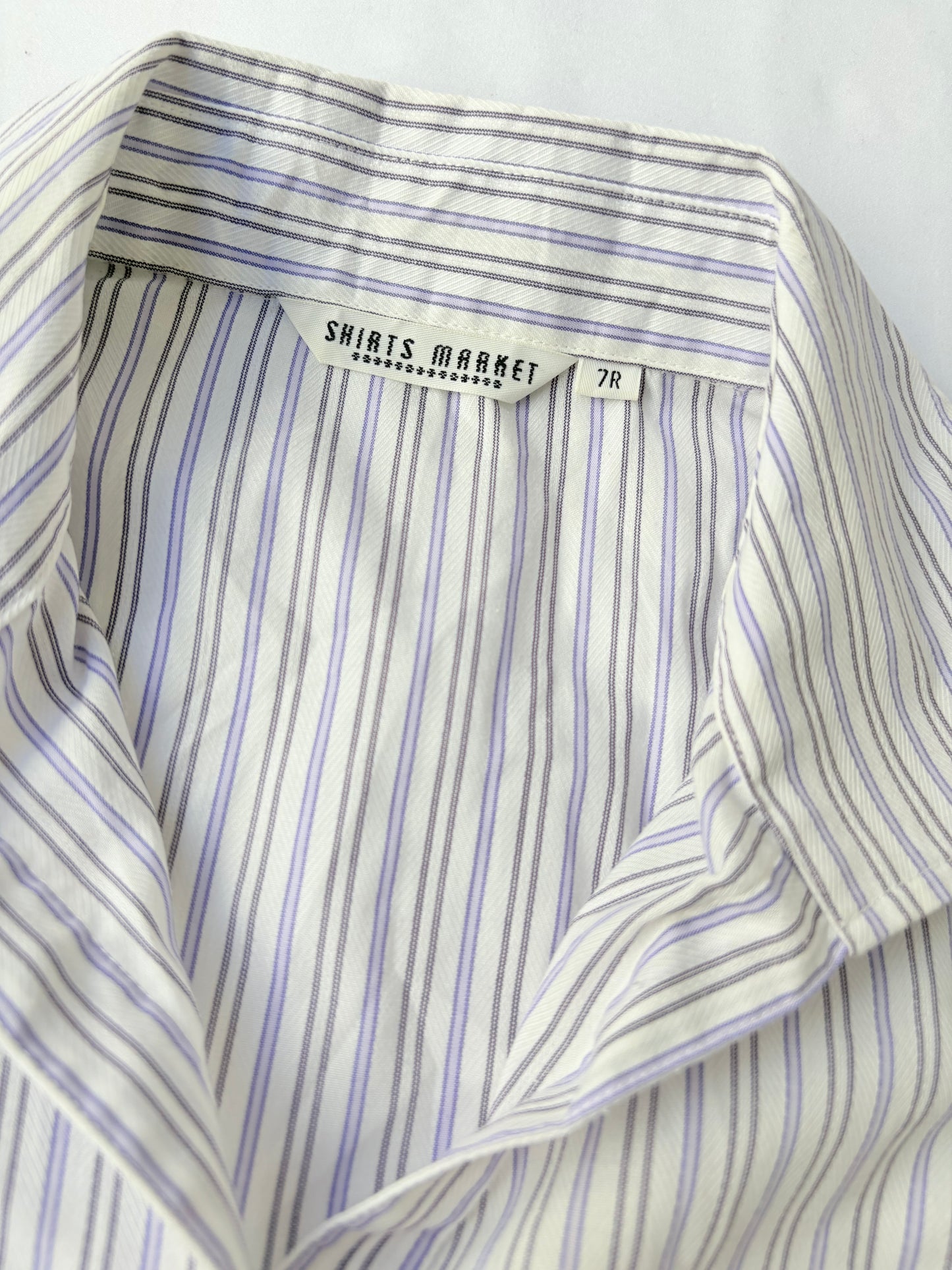 00’s Purple pinstripe cinched shirt | Size 8