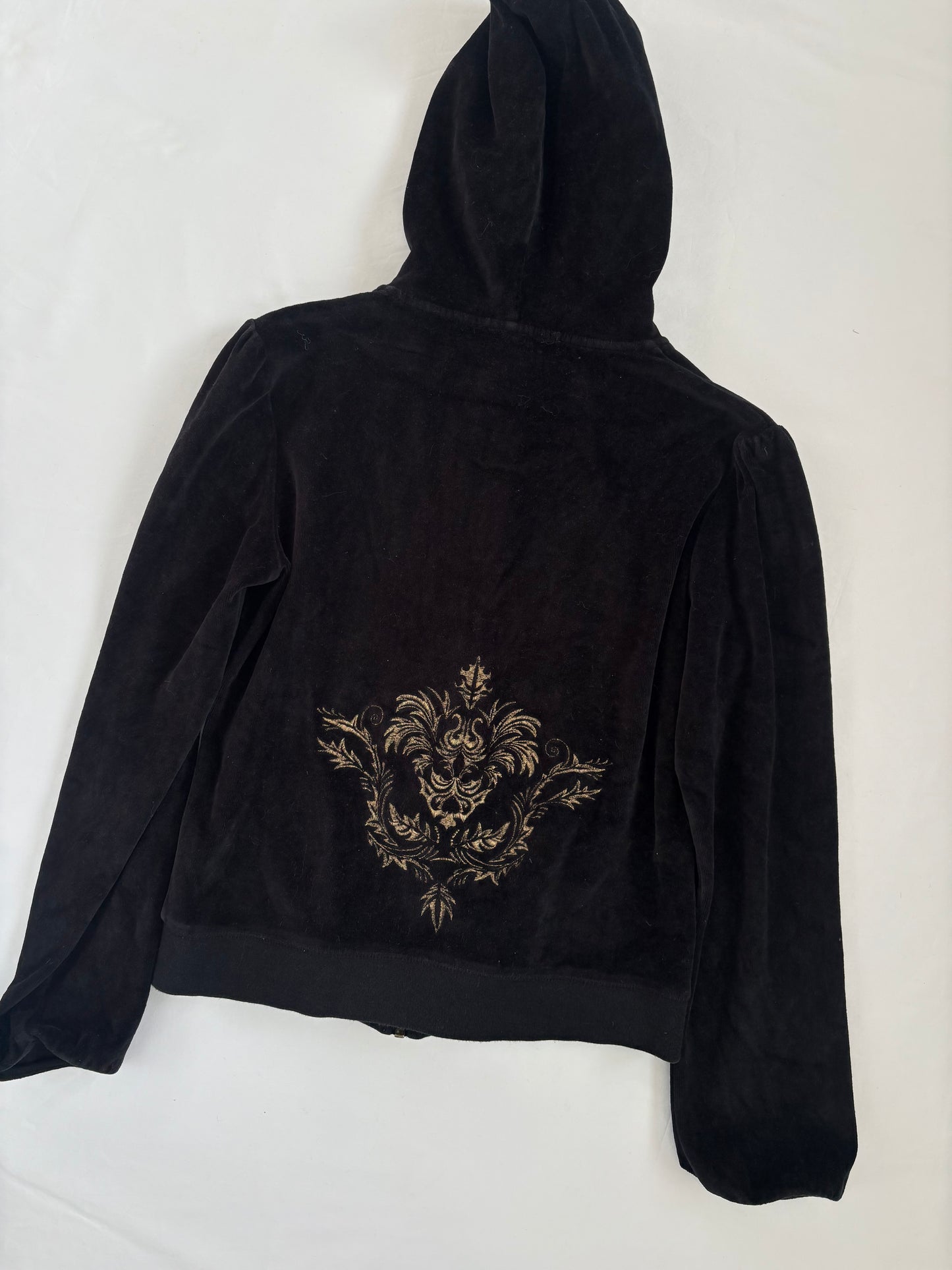 00’s Mango velour embroidered jumper | Size medium