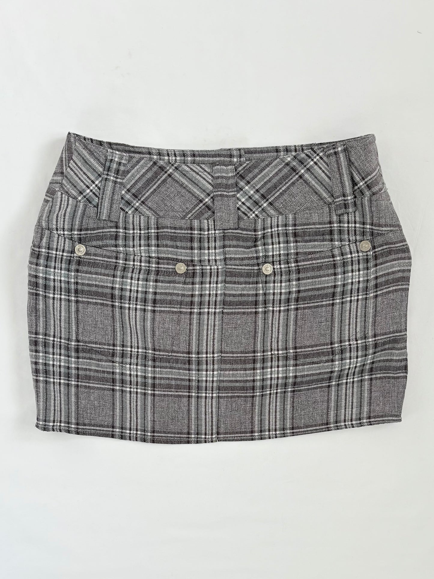 00’s O’Girl grey plaid skirt | Size 8