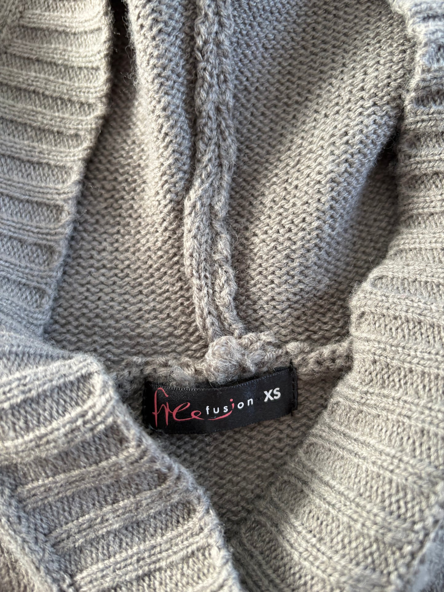 Cable knit split dress | Size XS