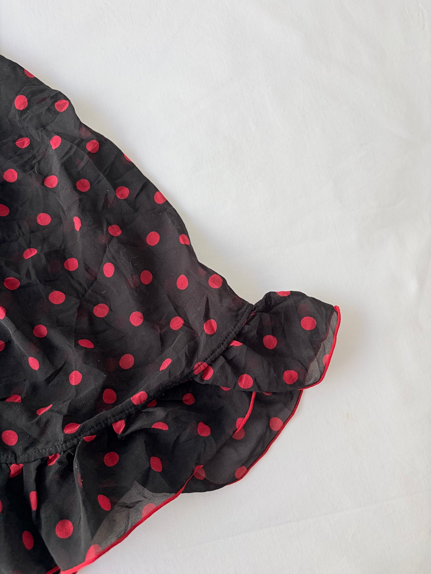 00’s Polka dot babydoll dress | Size XS