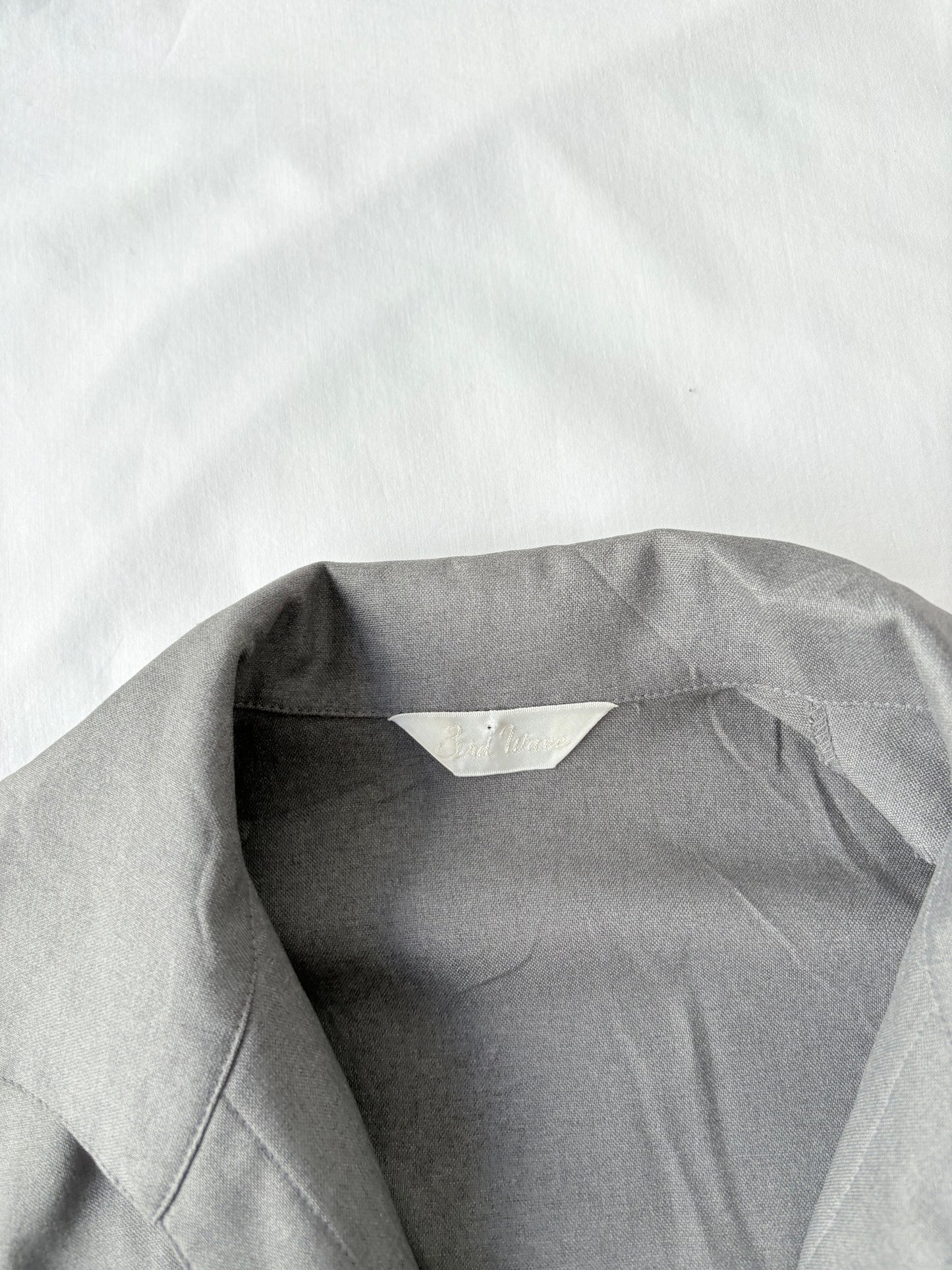 00’s Cinched grey shirt | Size 10