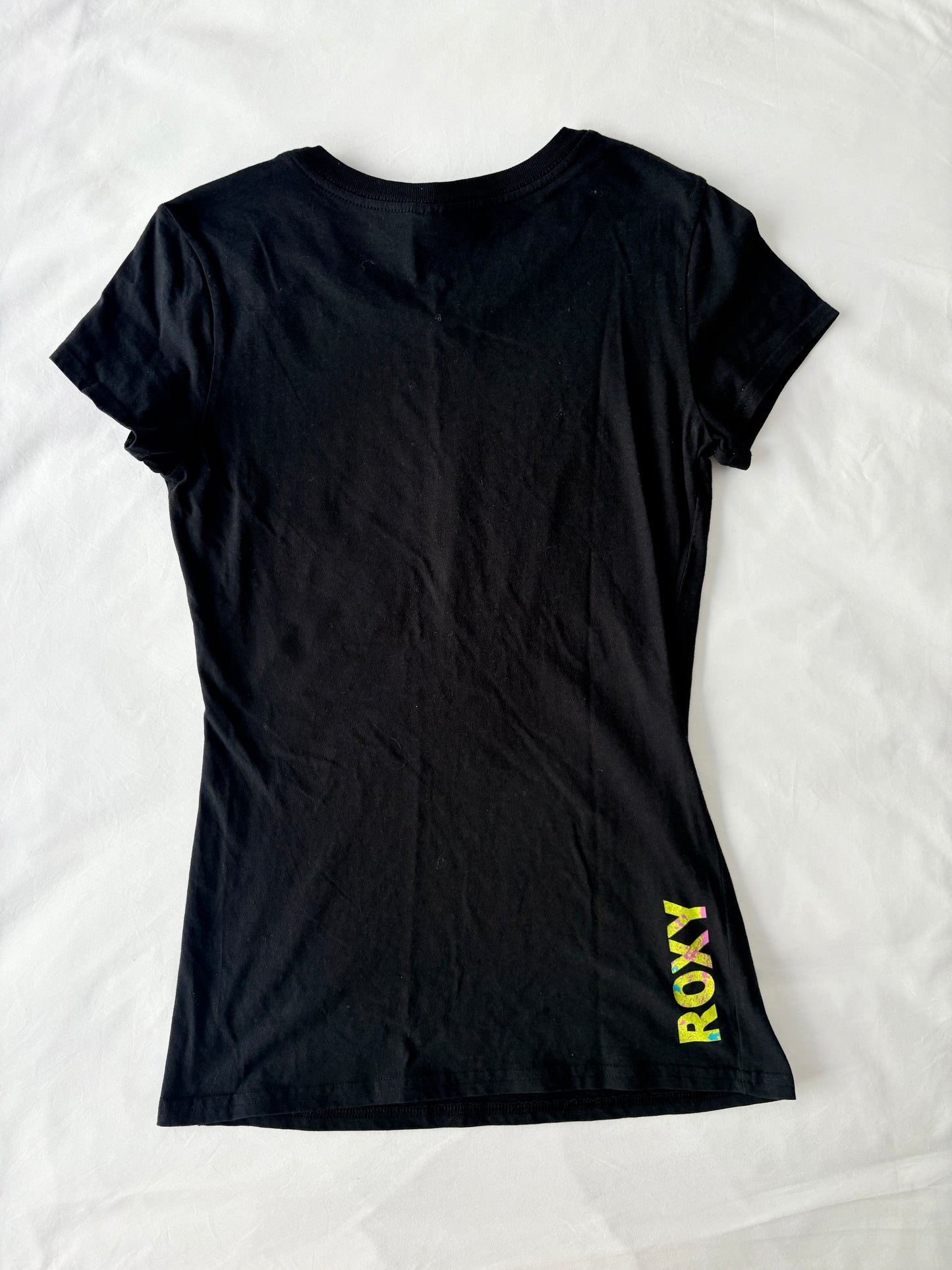 00’s Roxy neon baby tee | Size large
