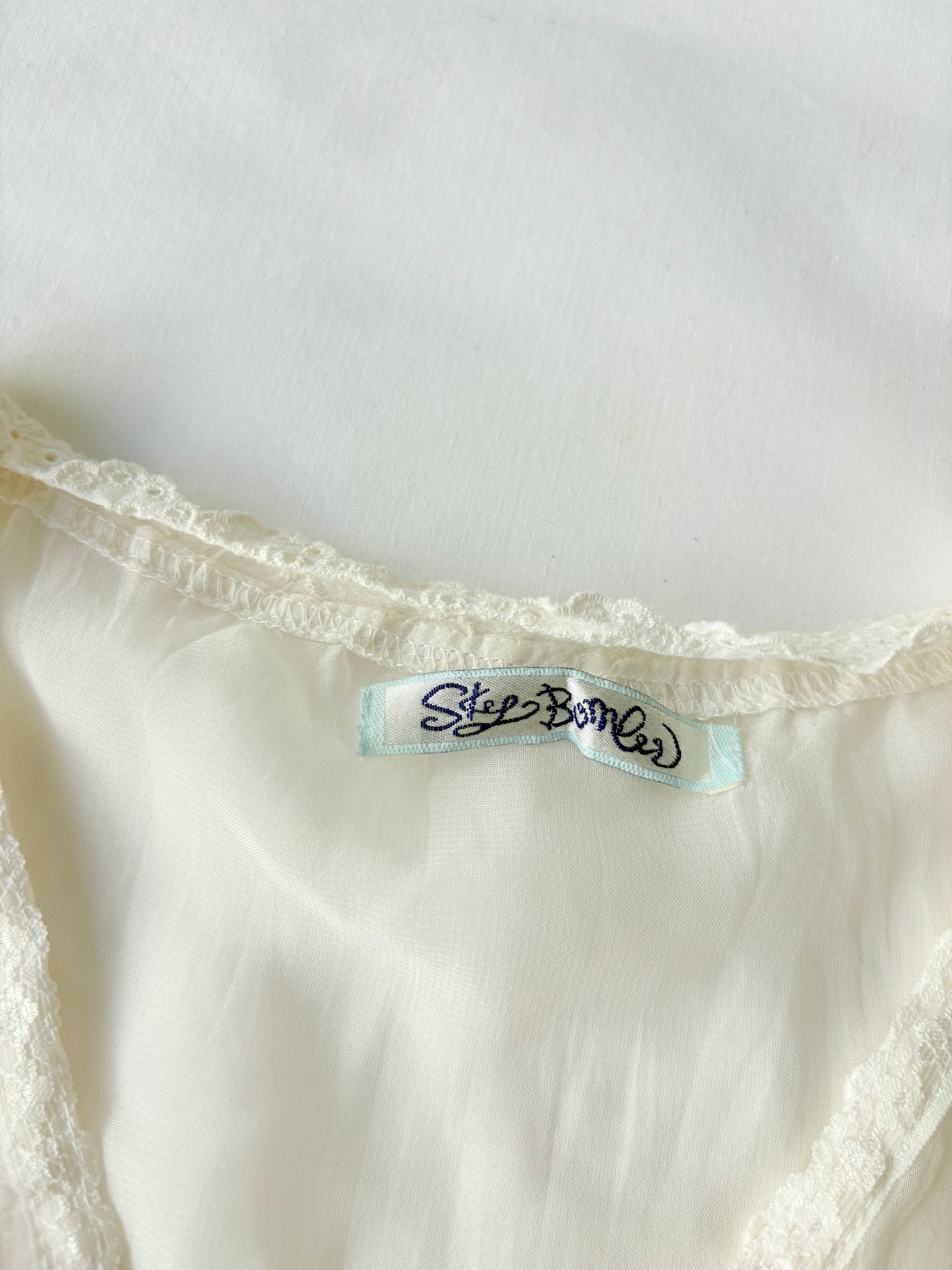 00’s Sky Bomber floral layered top | Size 12