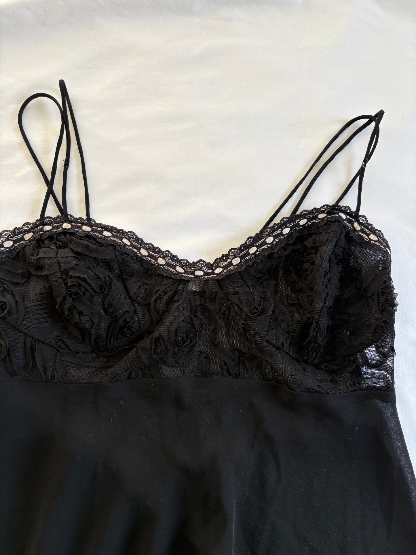 00’s Sheer double strap dress | Size 12