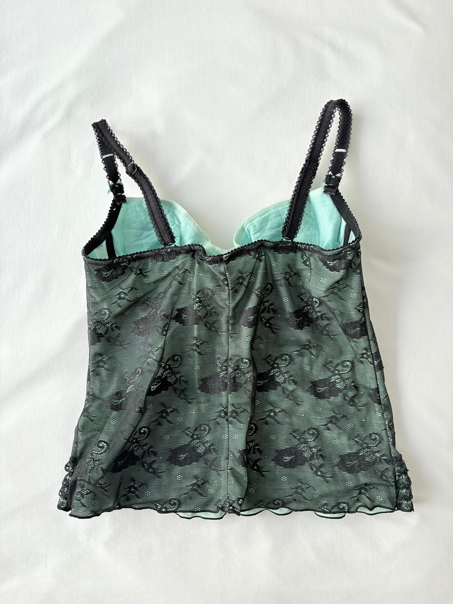 00’s Teal lace corset | Size 12C