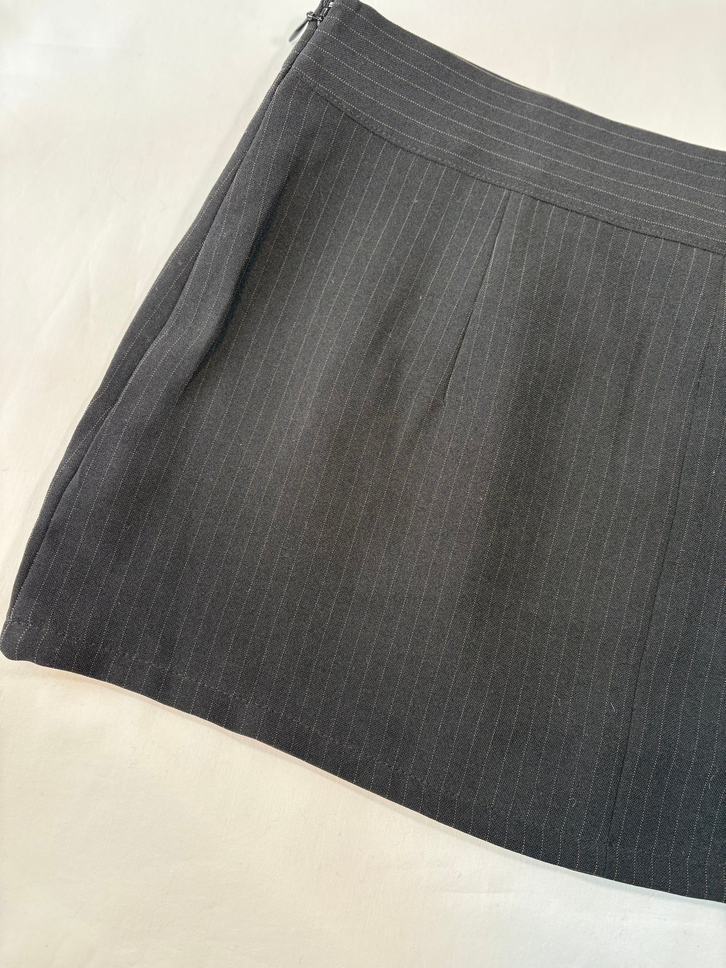 00’s Pinstripe micro mini skirt | Size 6