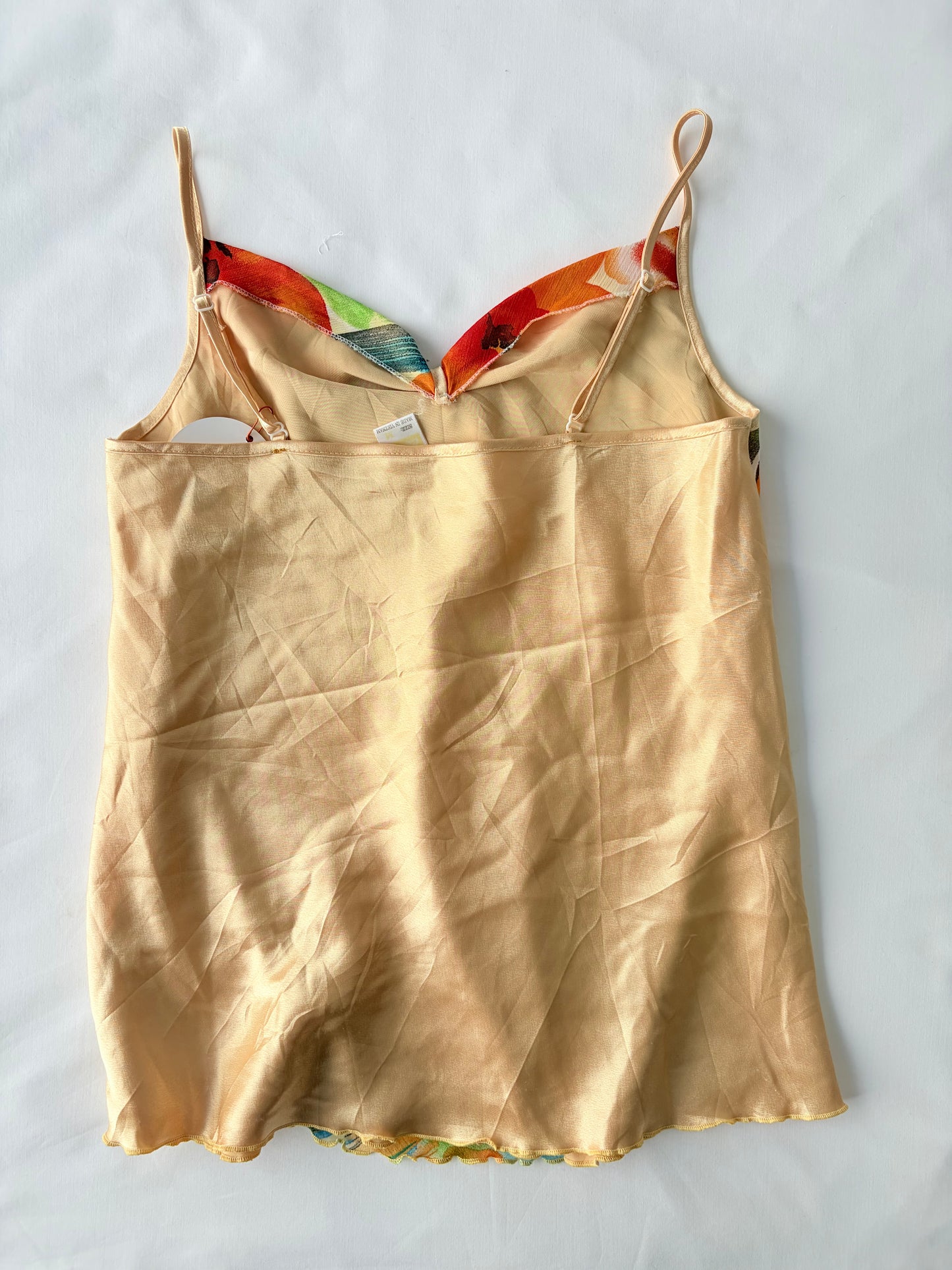 00’s Watercolour floral cami | Size medium