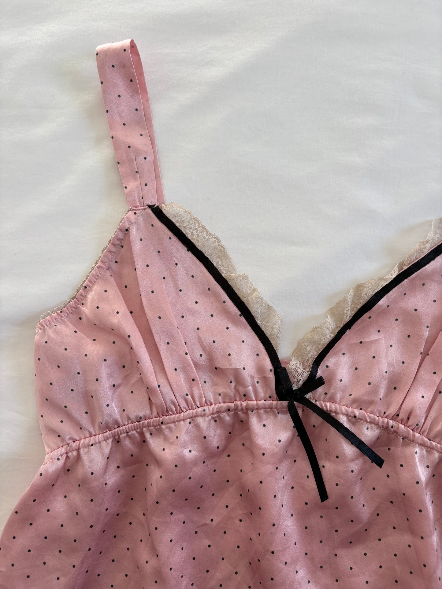 00’s Pink polka dot cami | Size 12