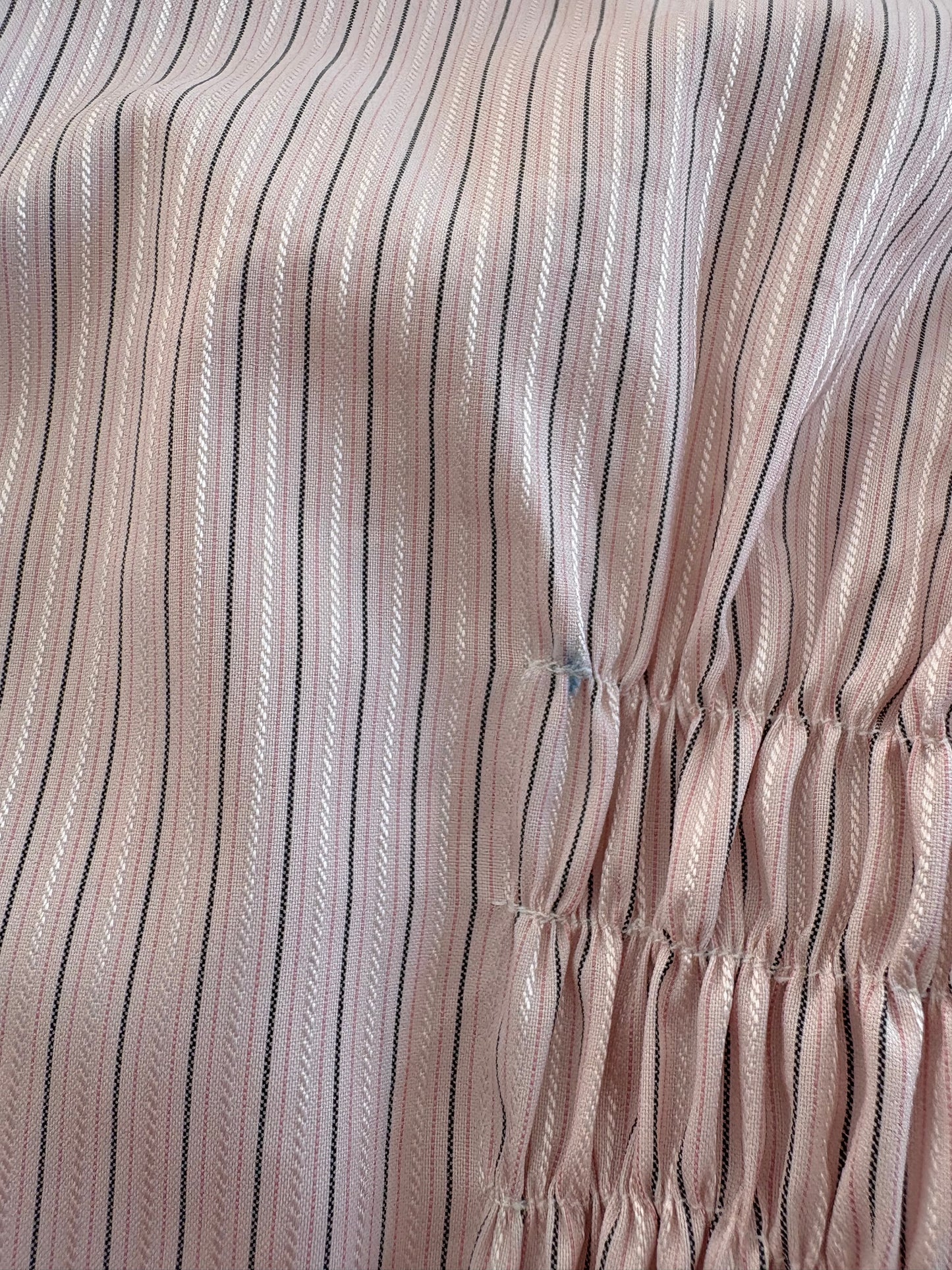 00’s Pink cinched long sleeve shirt | Size 10