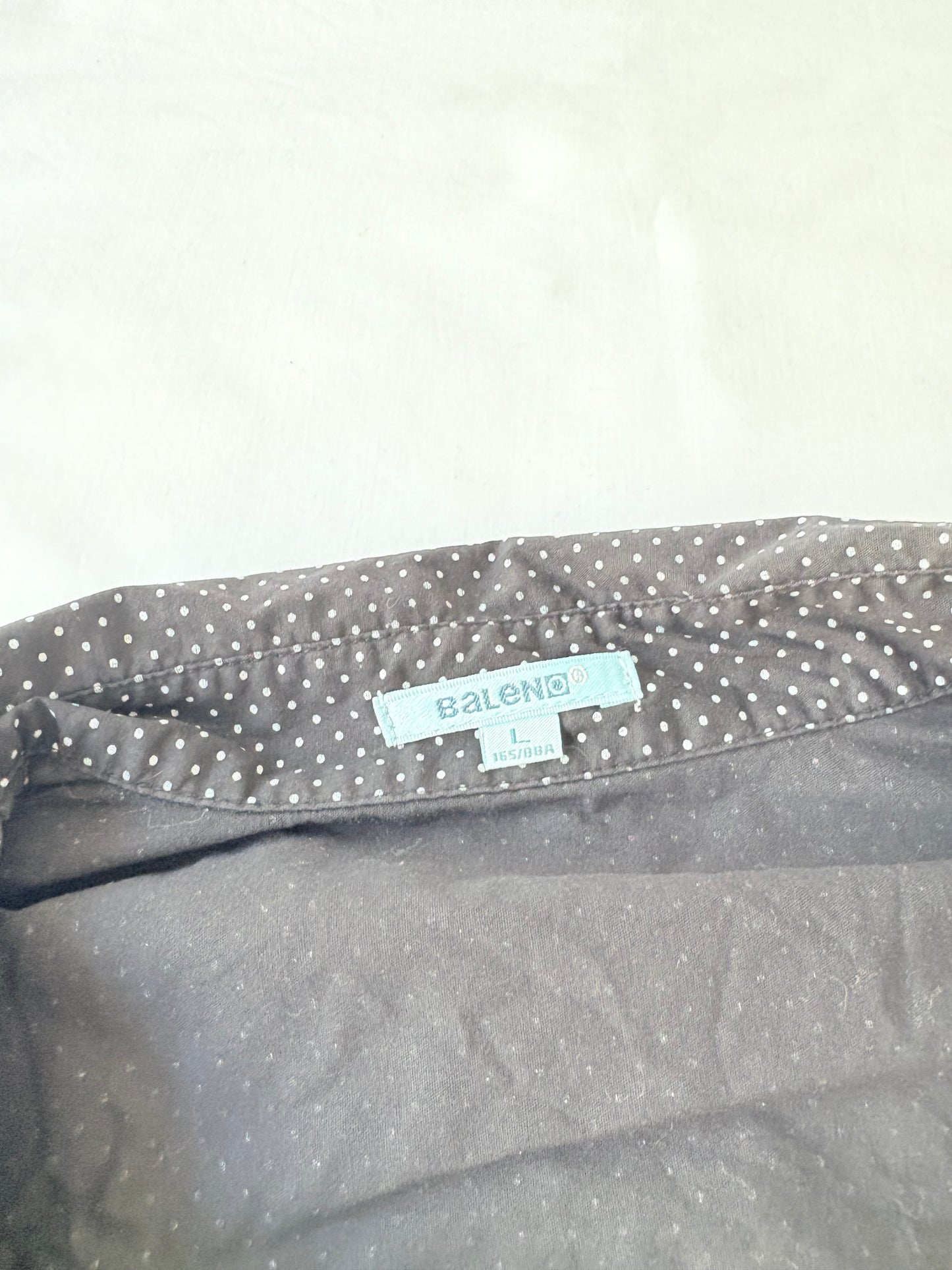 00’s Polka dot cinched shirt | Size 12