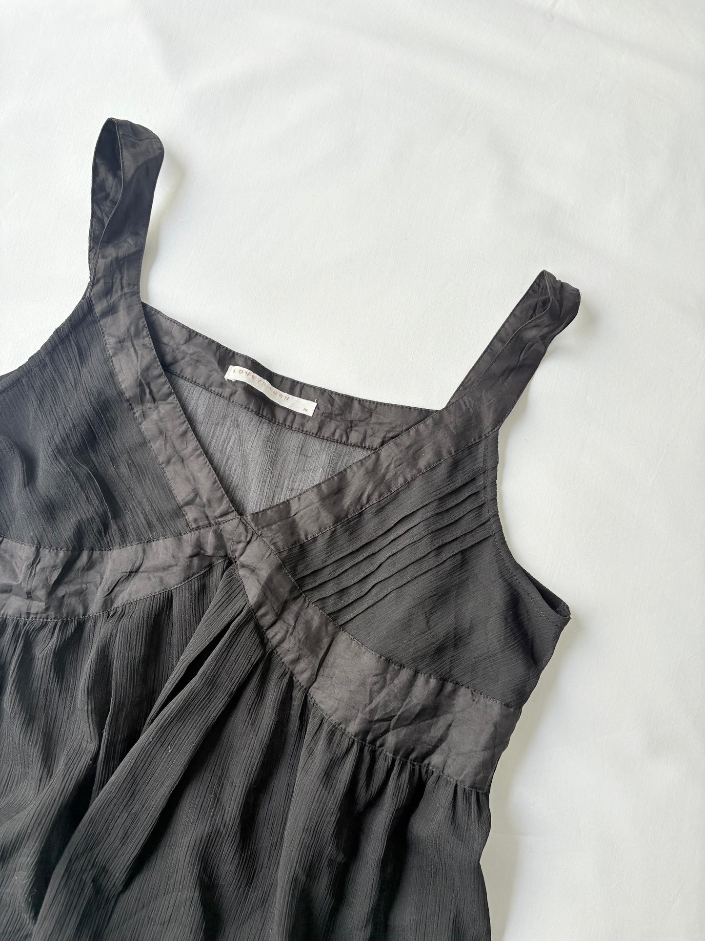 00’s Ribbon black cami | Size 12
