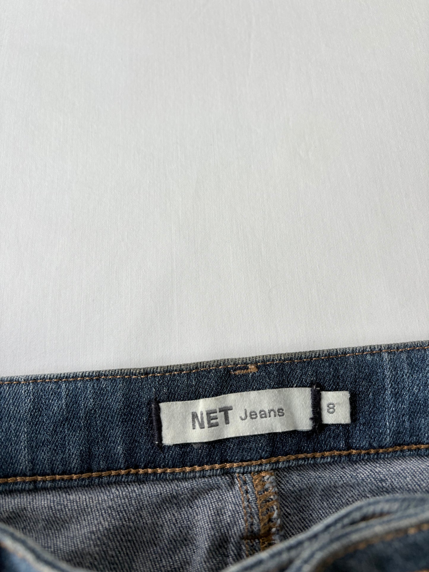 00’s Net denim mini skirt | Size 8