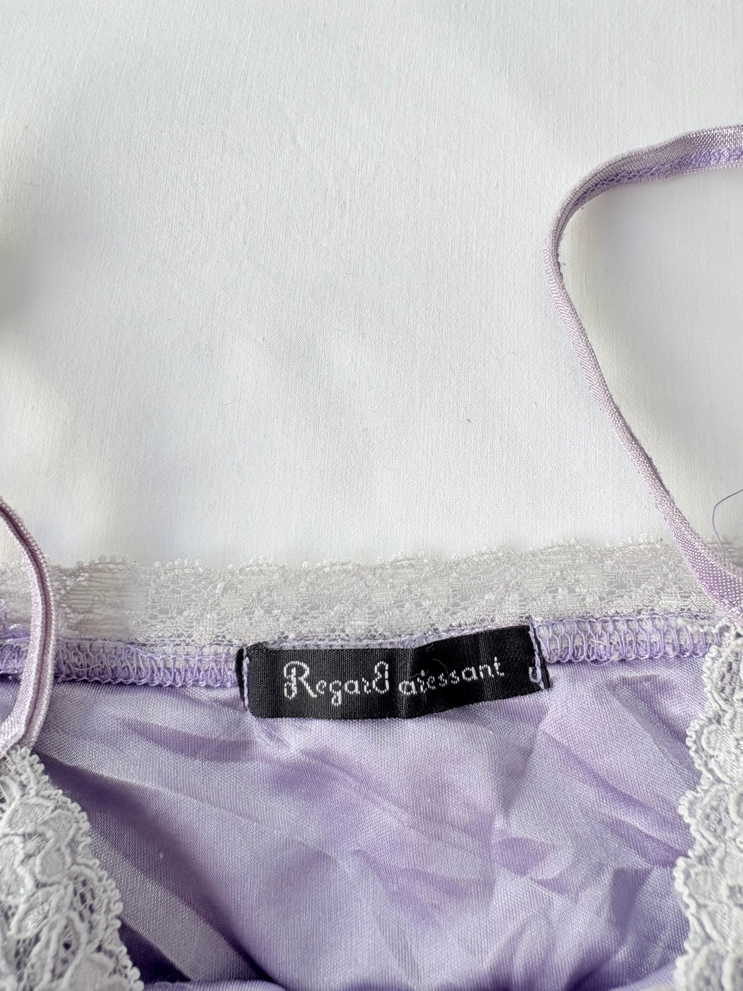 00’s Purple pleated Japanese cami | Size 10