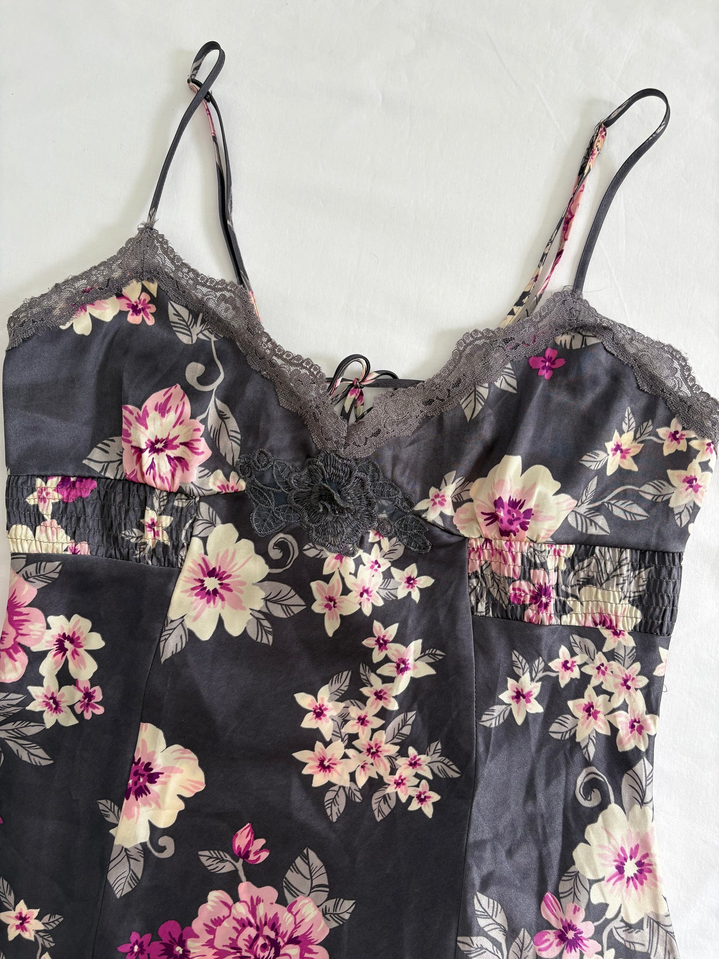 00’s Floral mini slip dress | Size 10-12