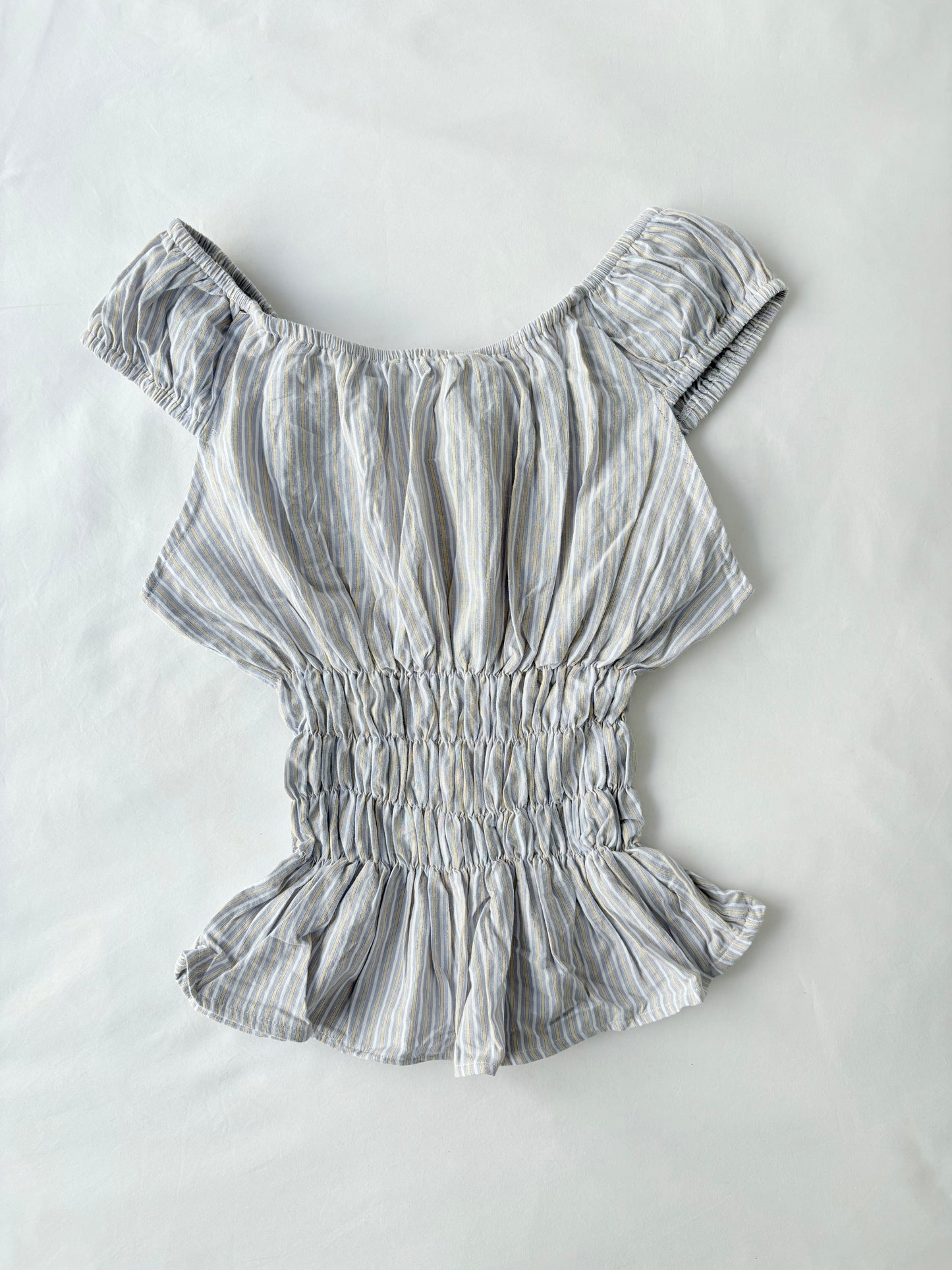 00’s Striped milkmaid top | Size 10