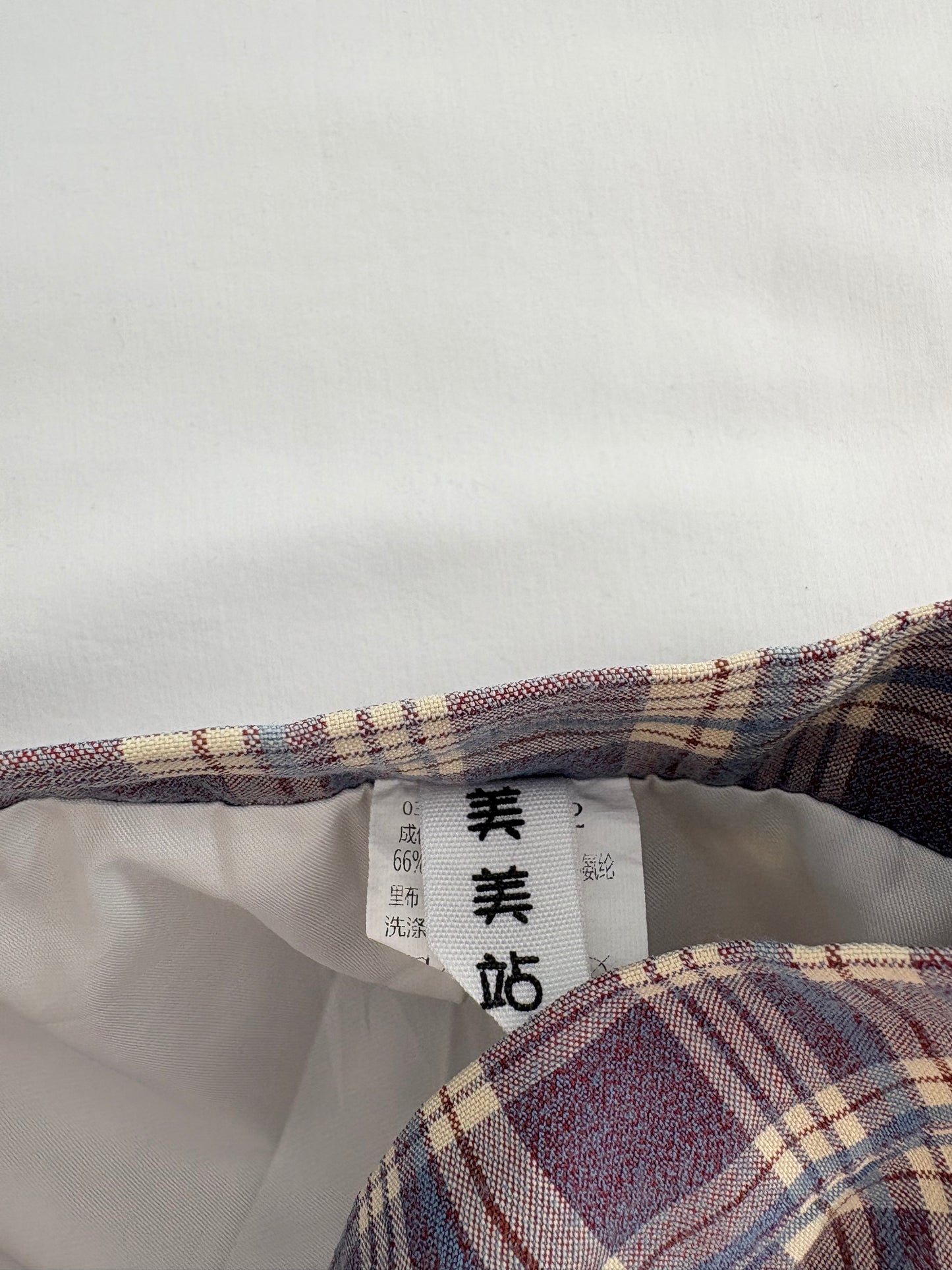 00’s Purple plaid micro skirt | Size 6