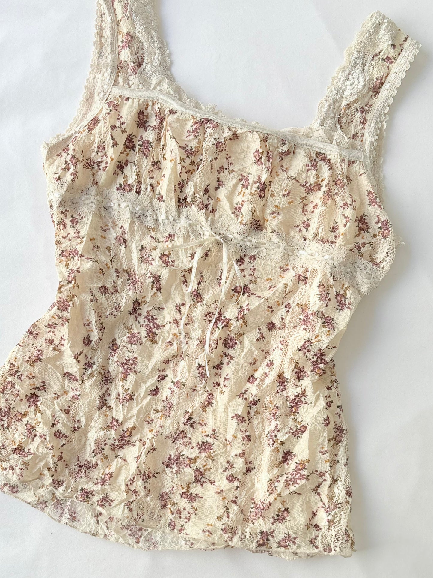 00’s Feel Relived milkmaid floral top | Size 8
