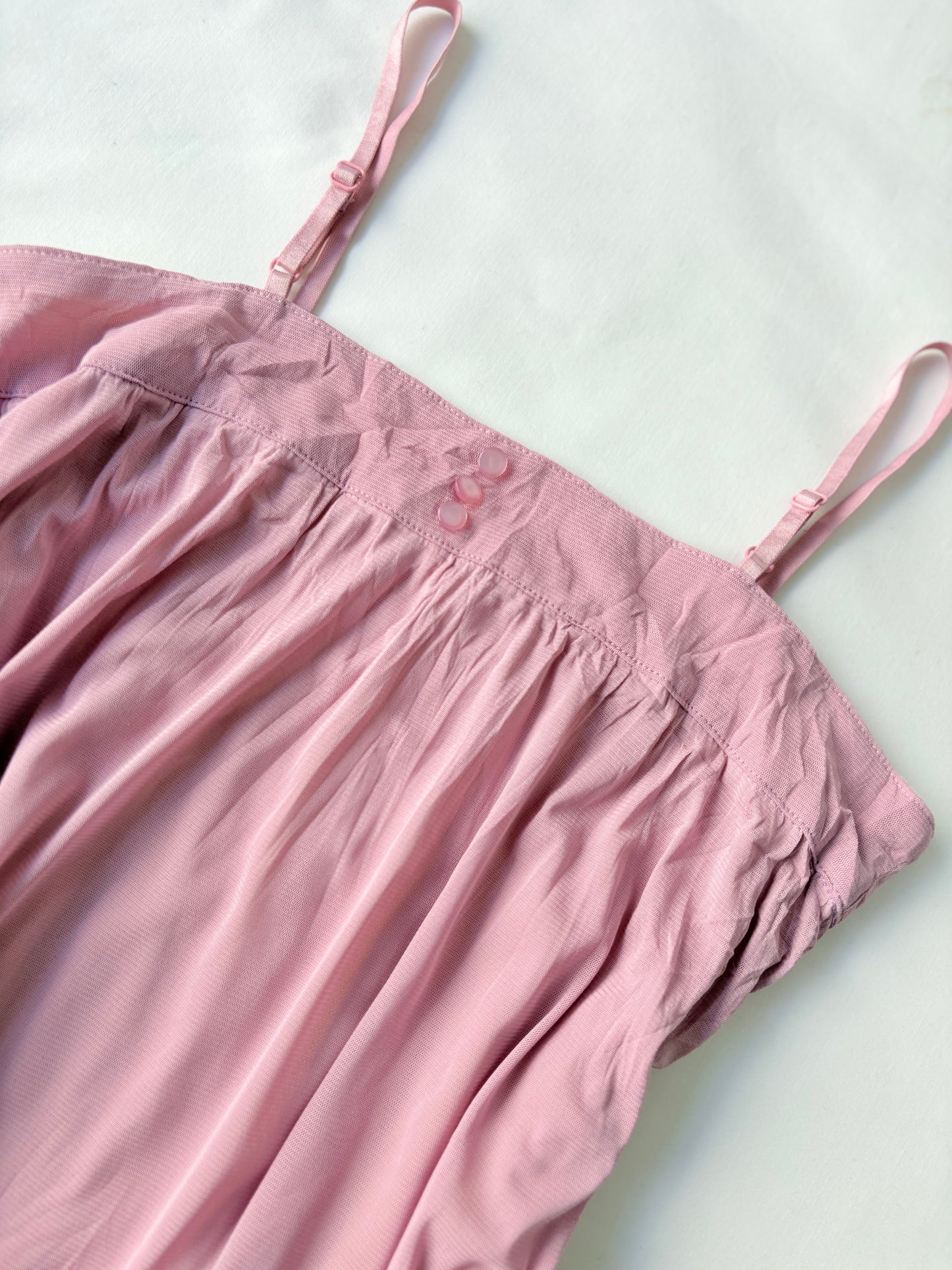 00’s Japanese asymmetrical pink top | Size 10