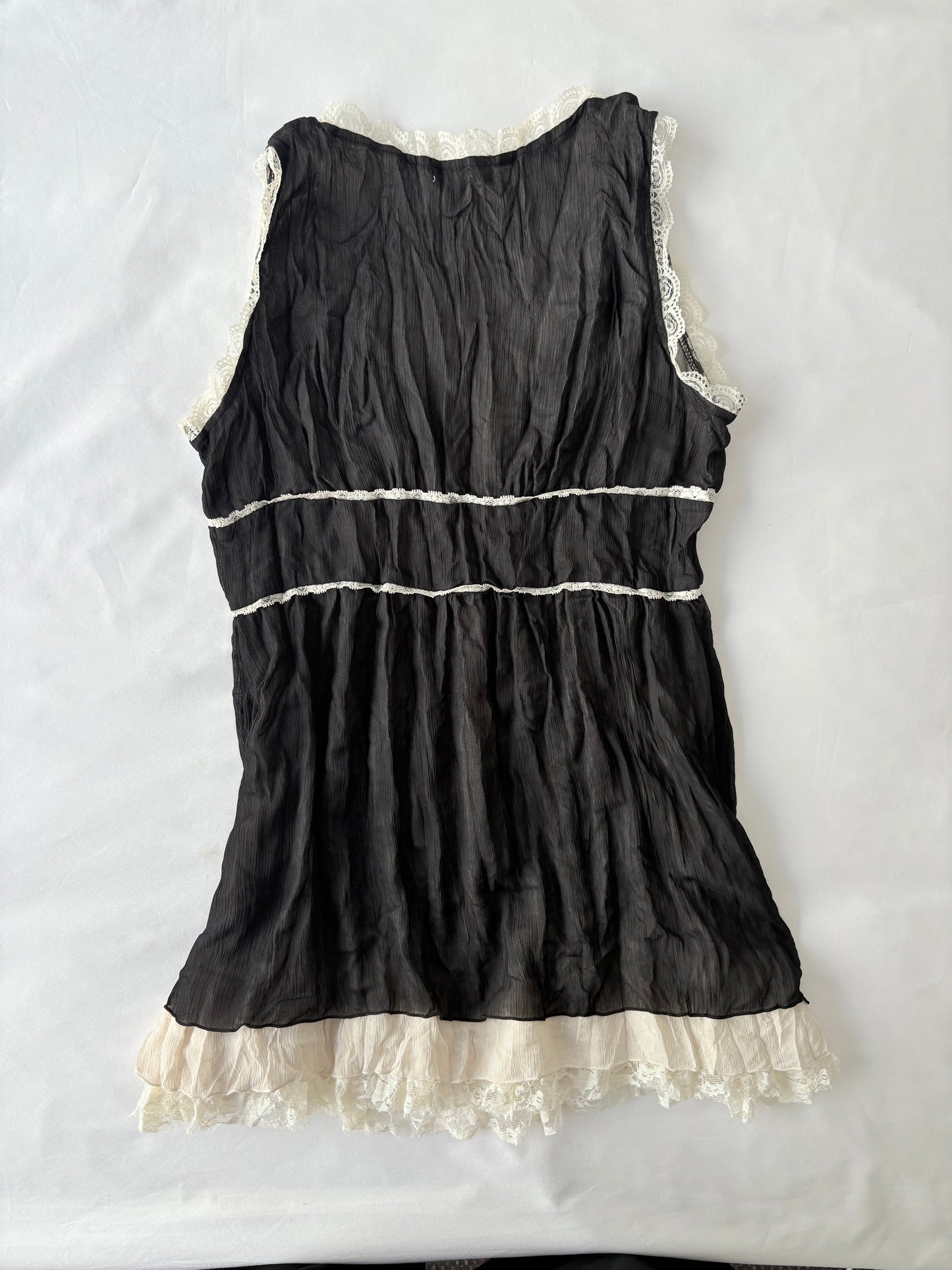 00’s Pozzetta lace trim cami | Size 12