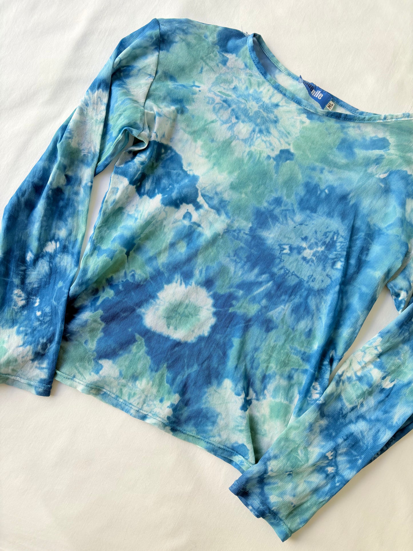 00’s Micro mesh Blue Nile top | Size 10