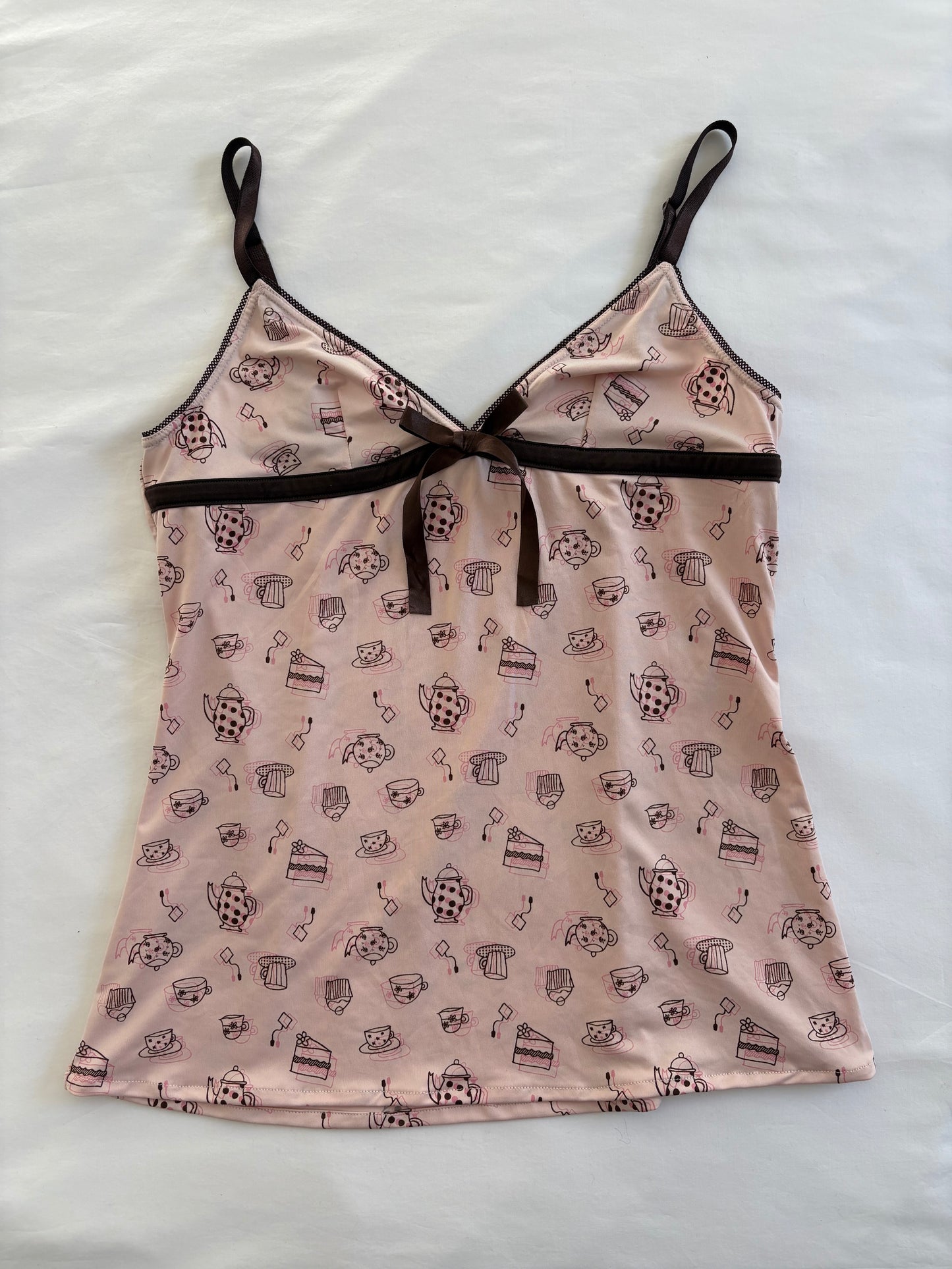 00’s Pink teapot cami | Size 8-10