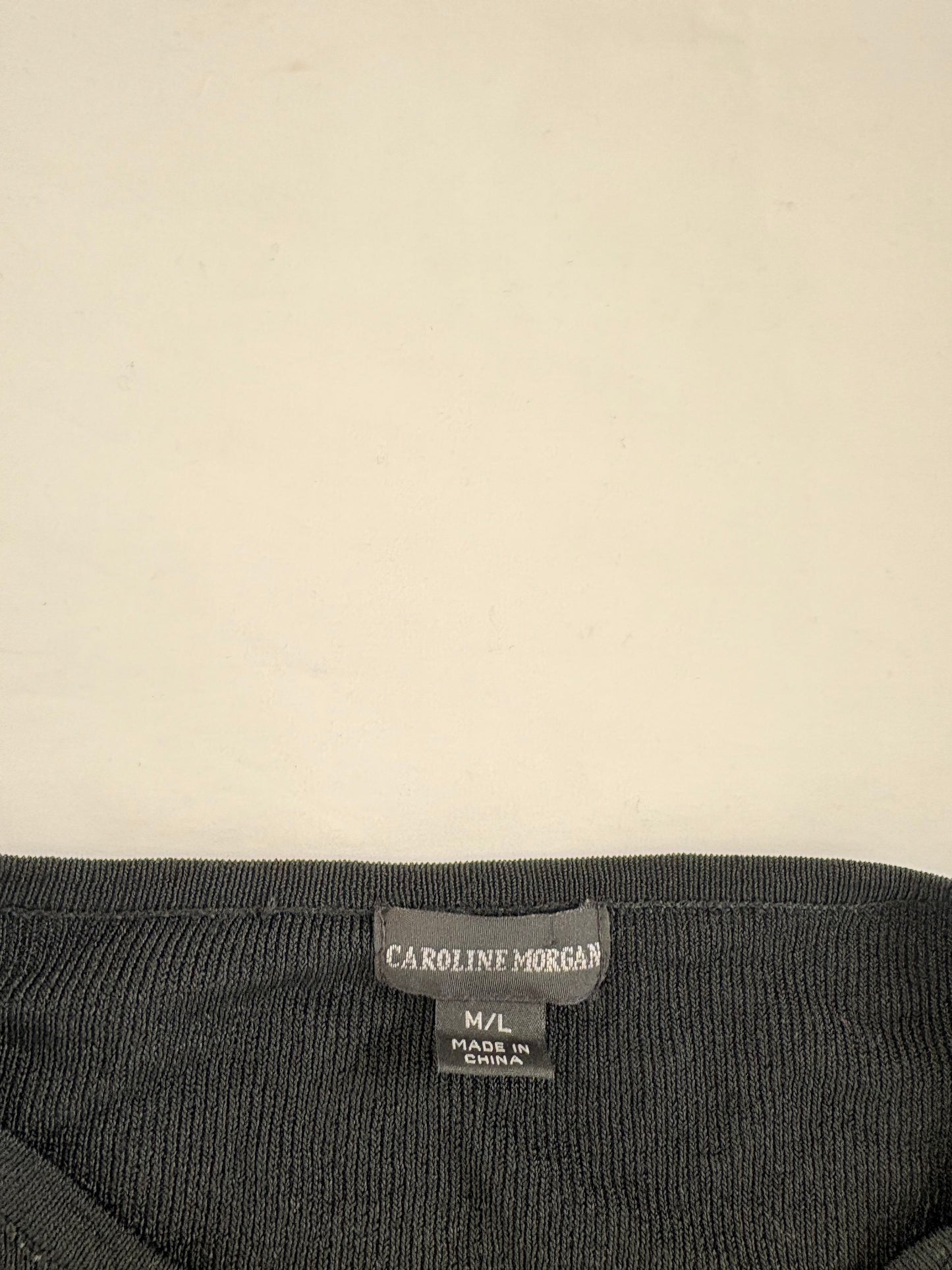 00’s Caroline Morgan split front top | Size M/L
