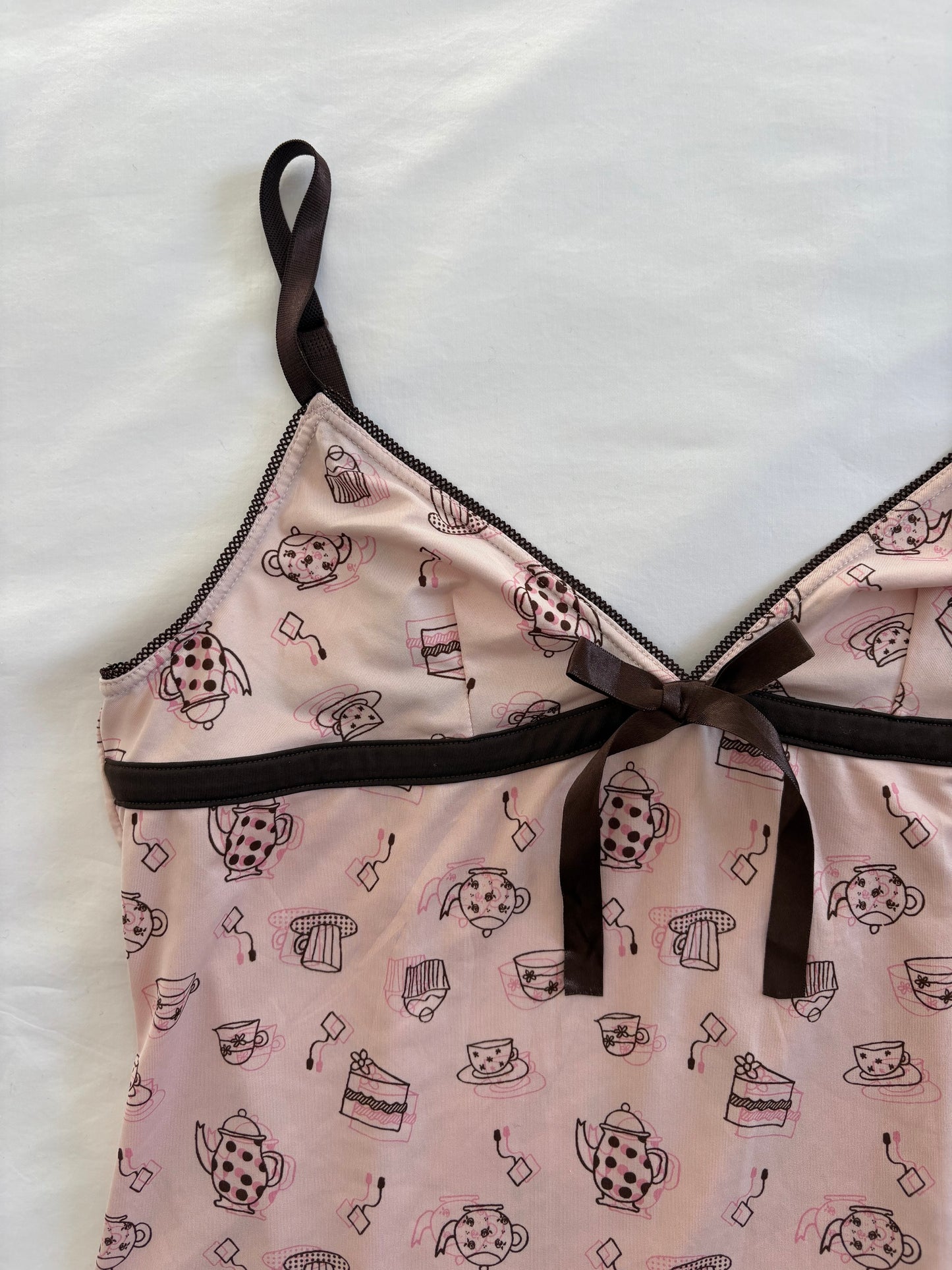 00’s Pink teapot cami | Size 8-10