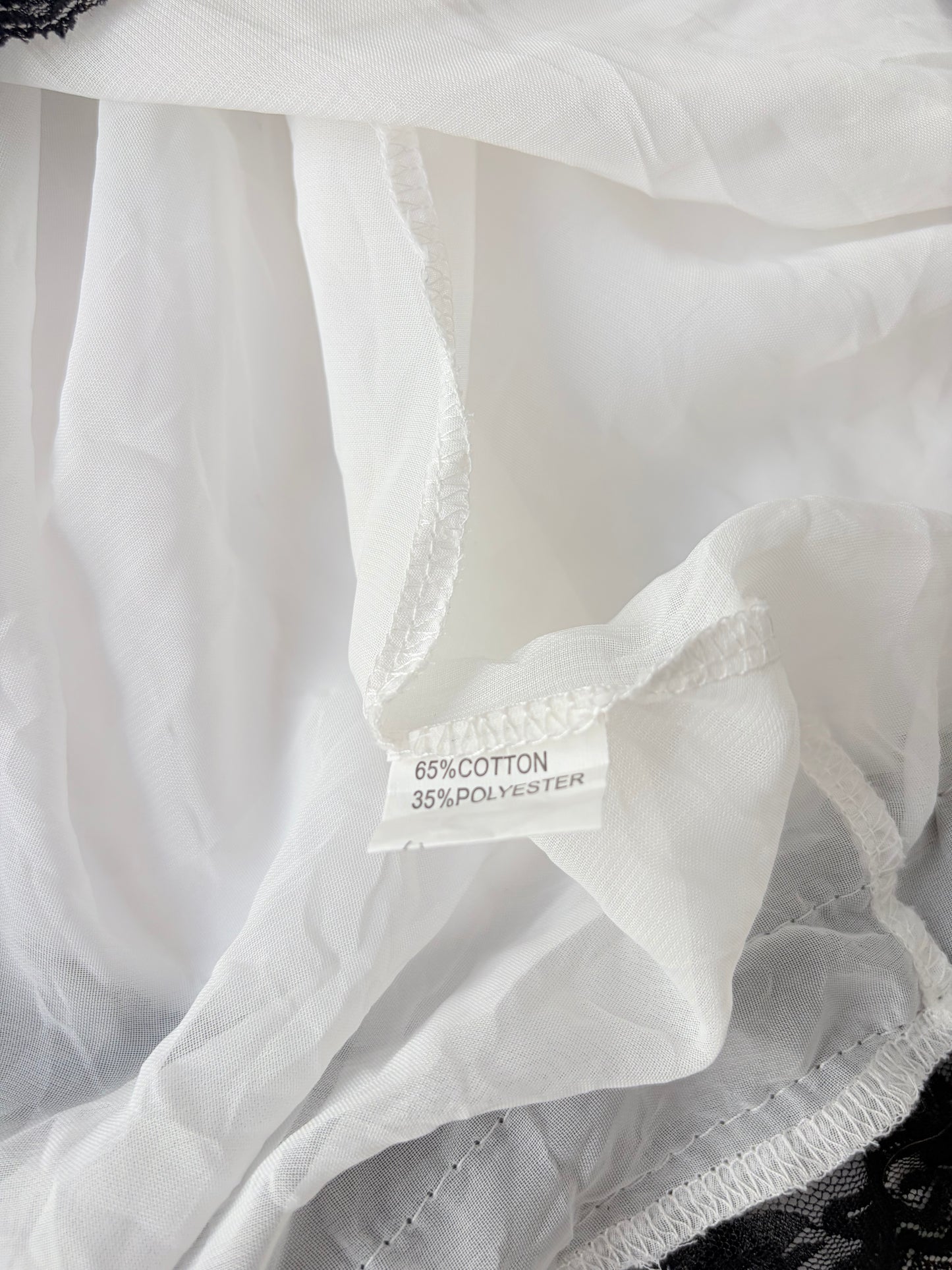 00’s White babydoll lace cami | Size 10