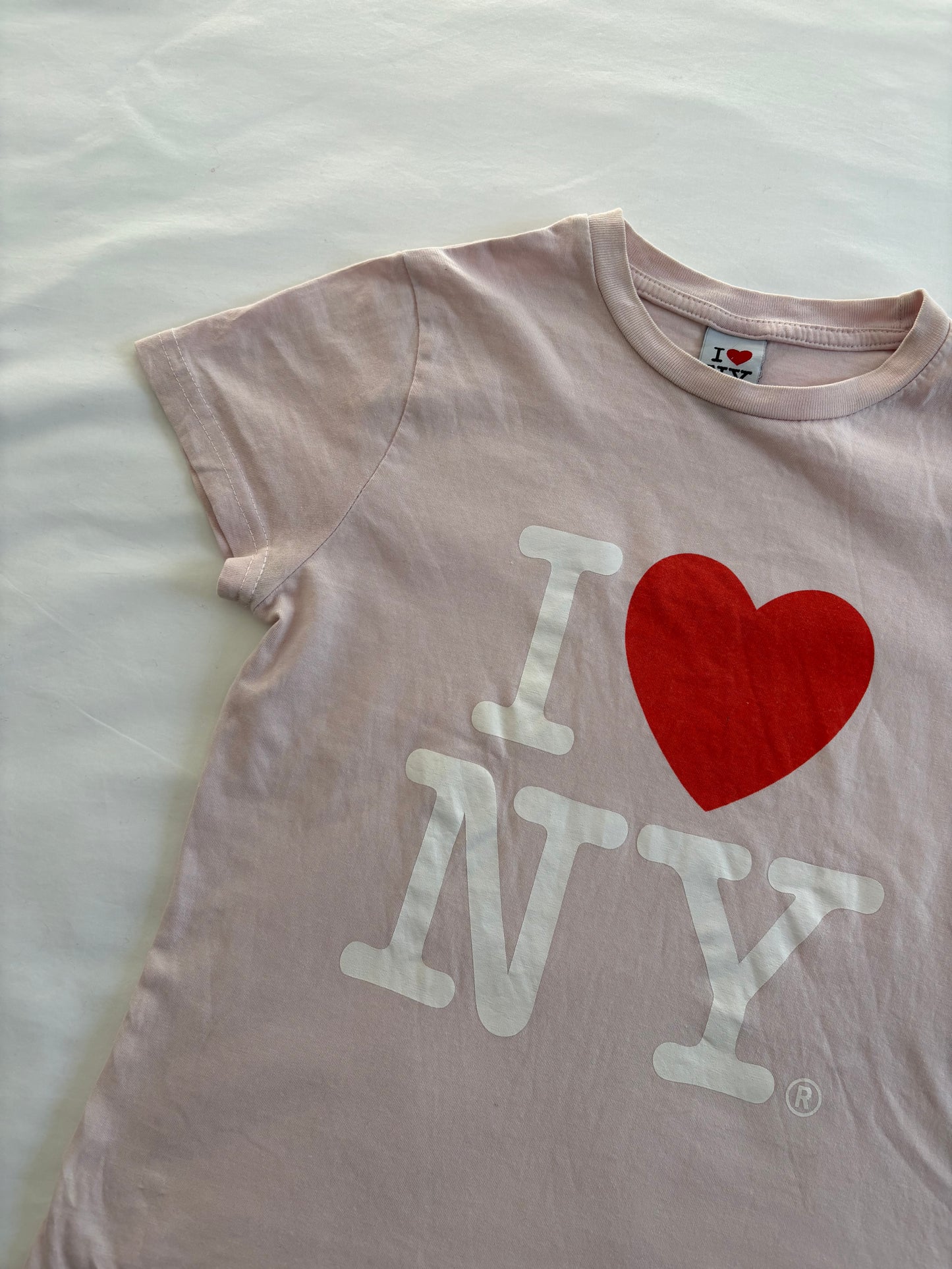 00’s Pink I Love NY tee | Size XS