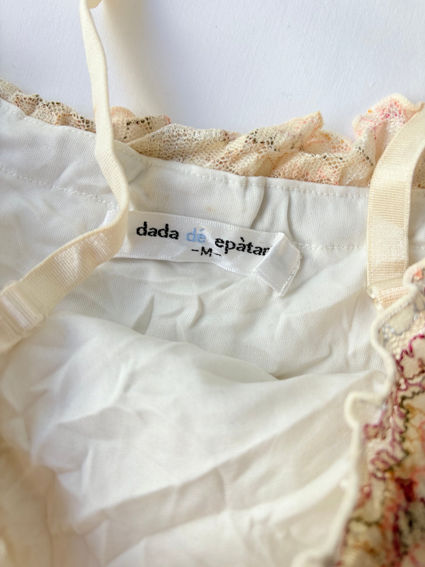 00’s Japanese embroidered cami | Size 10