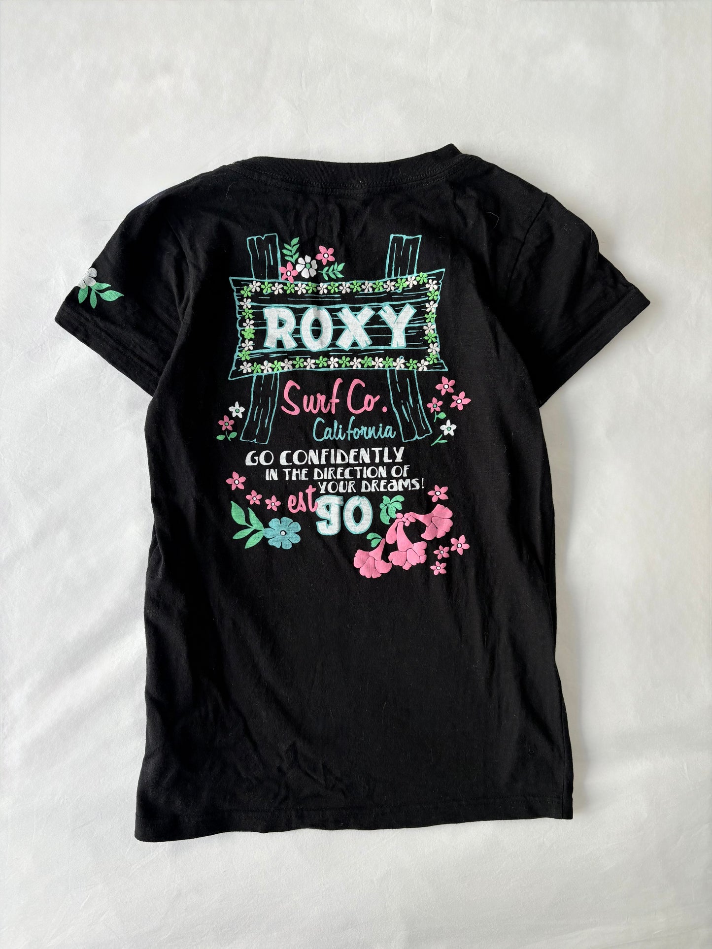 00’s Roxy surf graphic tee | Size small