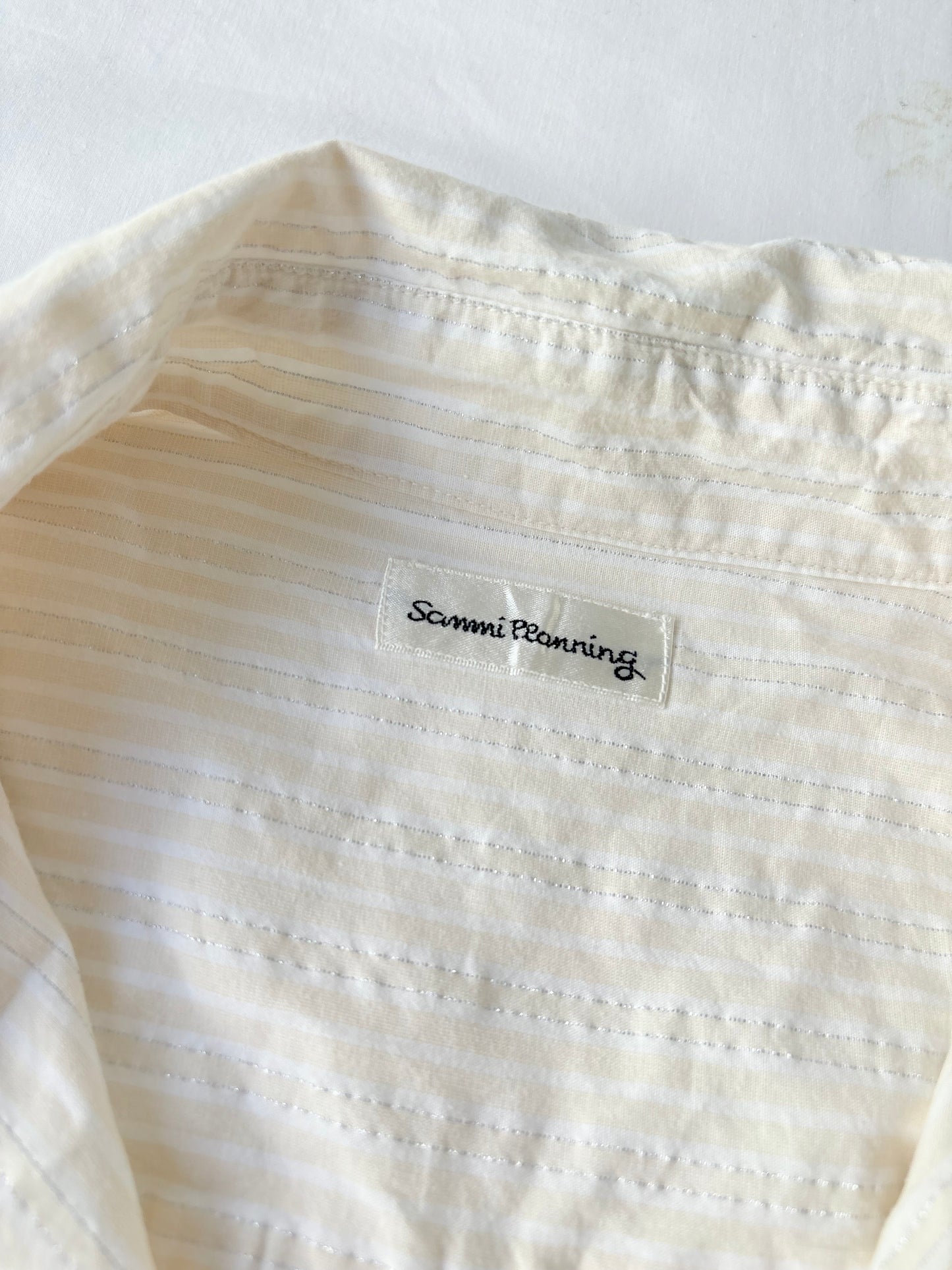 00’s Sammi cream cinched shirt | Size 12