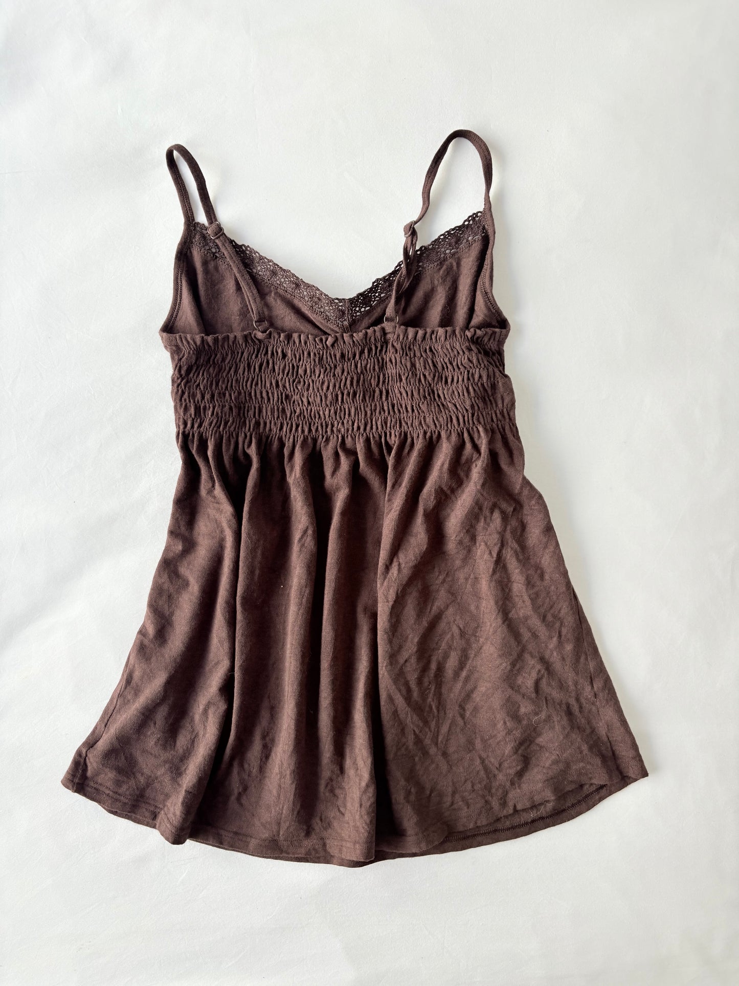 00’s Brown babydoll cami | Size 10