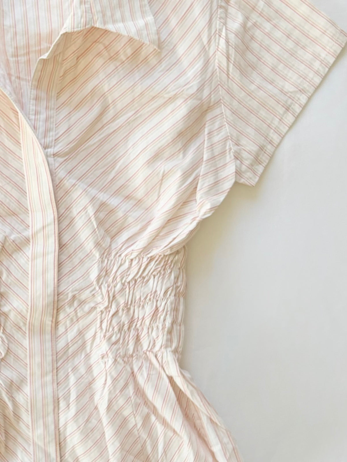00’s Orange County striped cinched shirt | Size 6-8
