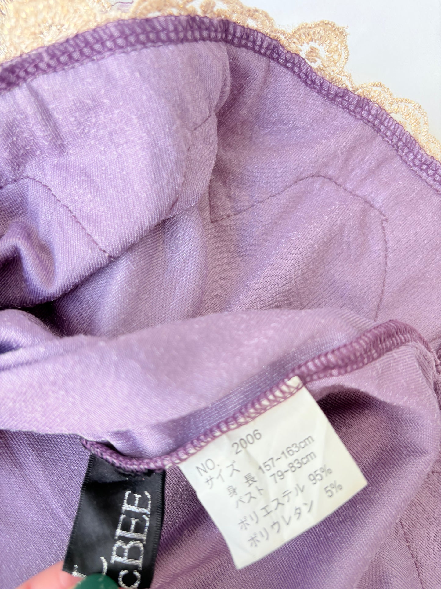 00’s Cecil McBee purple velvet cami | Size 10