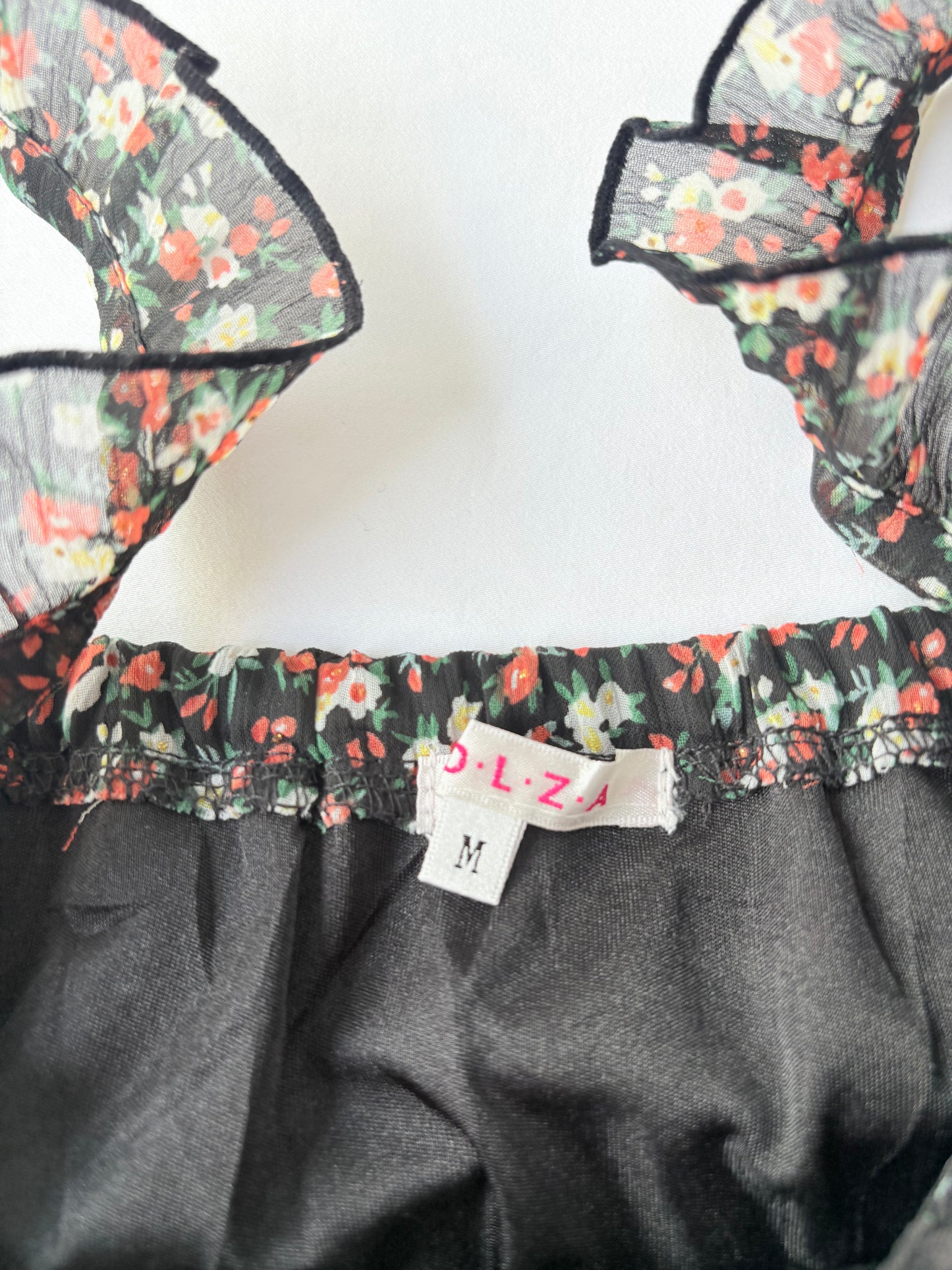 00’s Tiered floral mini dress | Size medium