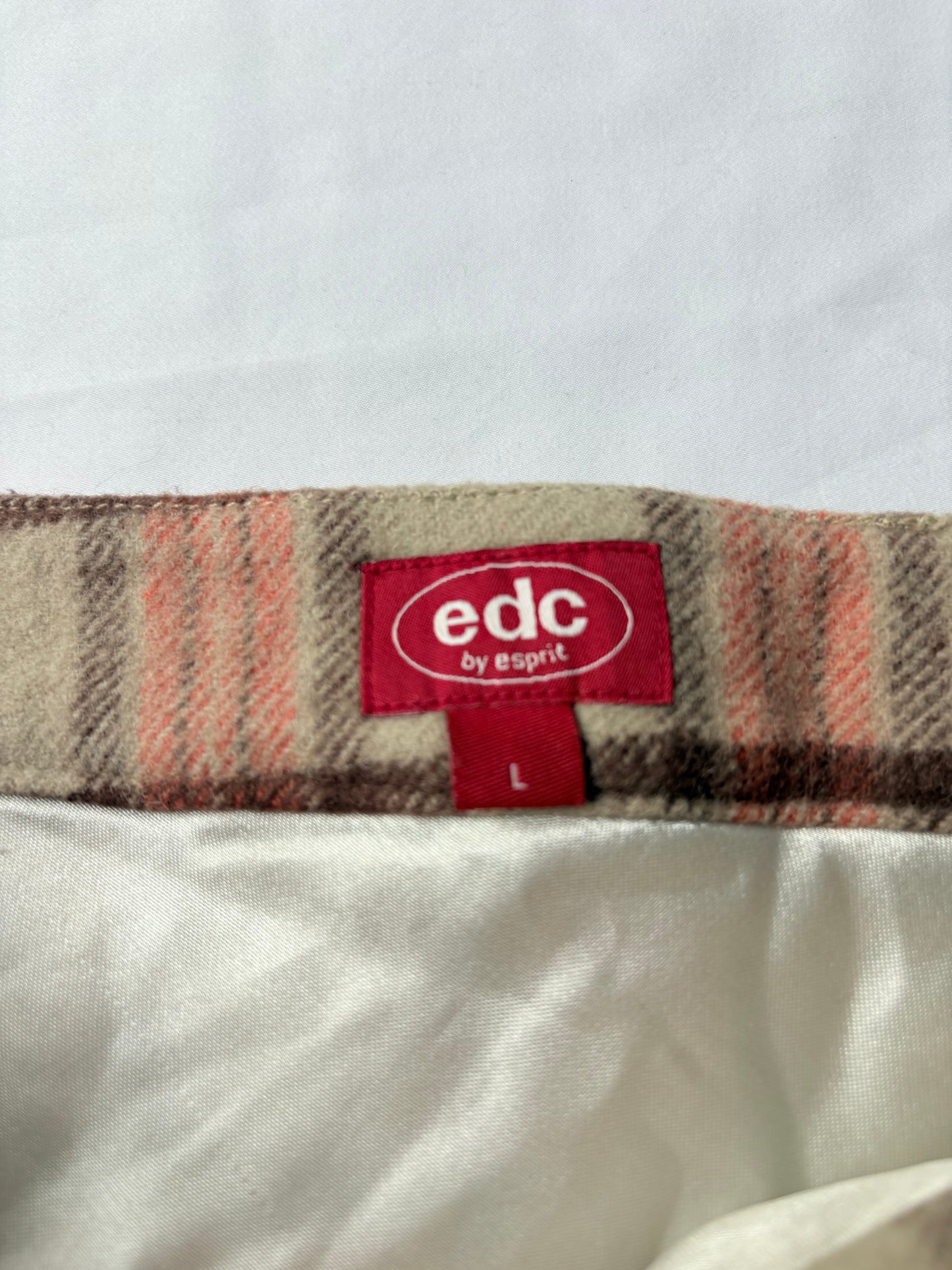00’s EDC wool plaid midi skirt | Size 10