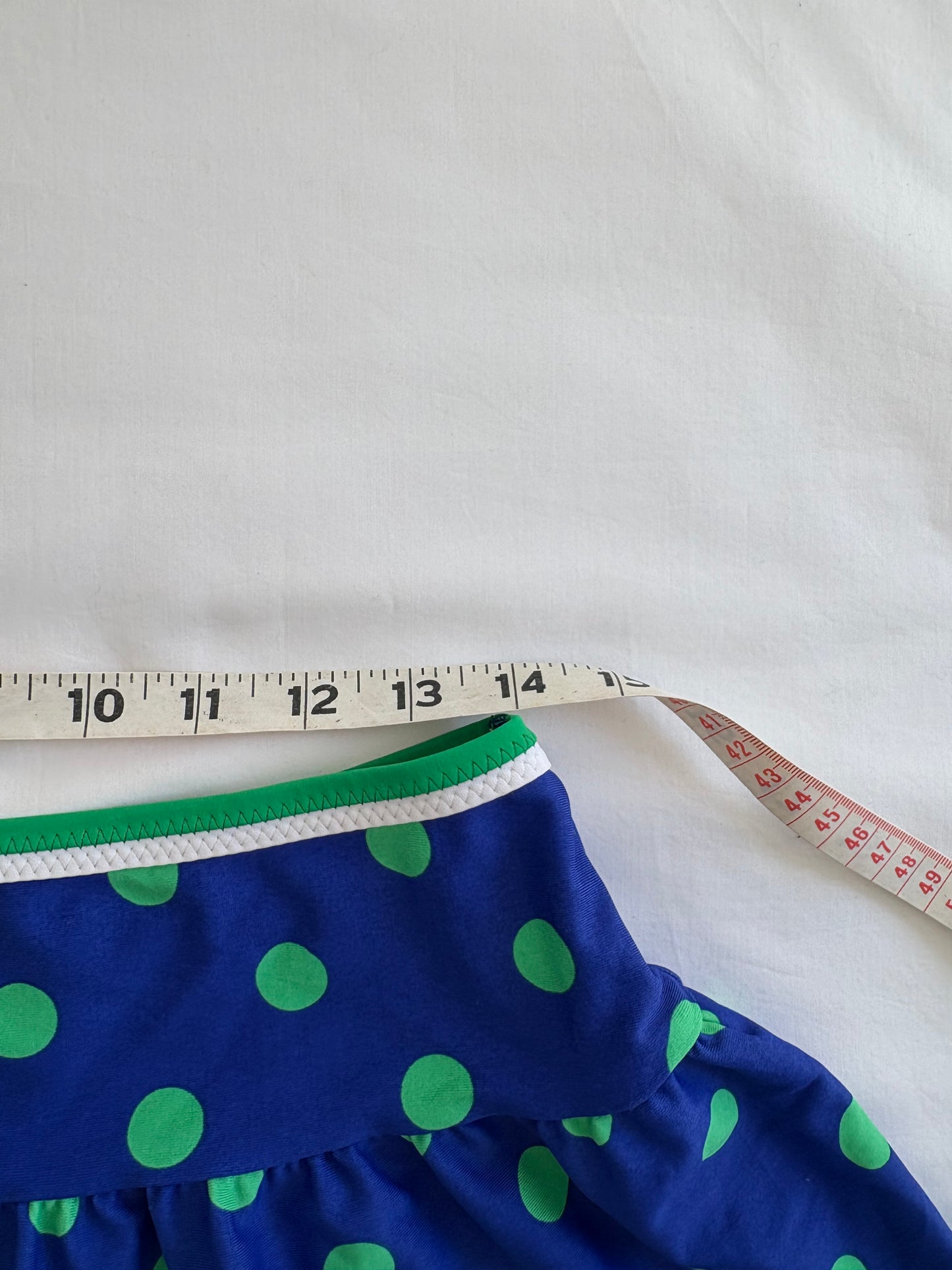 00’s Blue and green micro skirt | Size 6-8