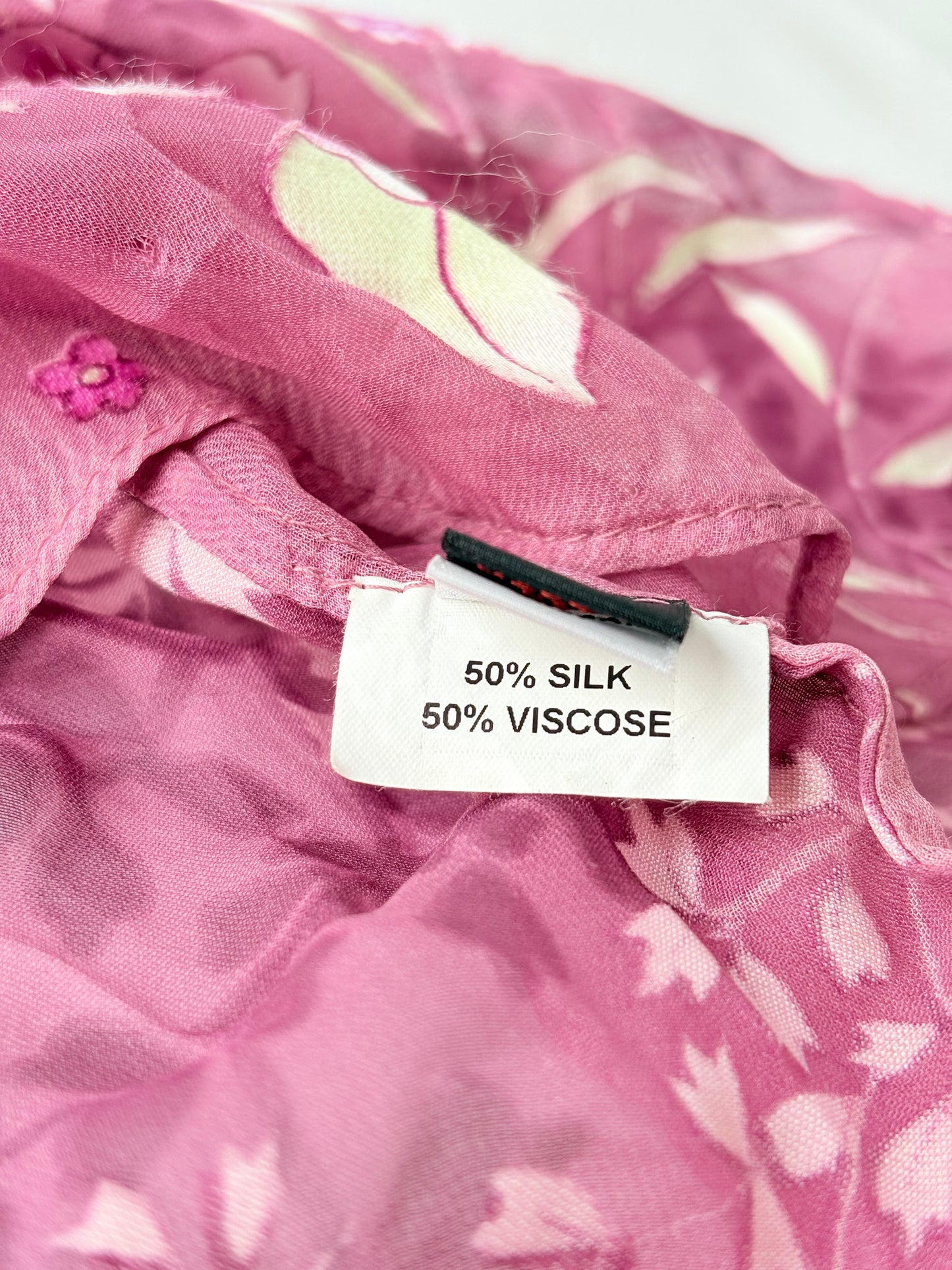 90’s Berry pink silk midi dress | Size medium