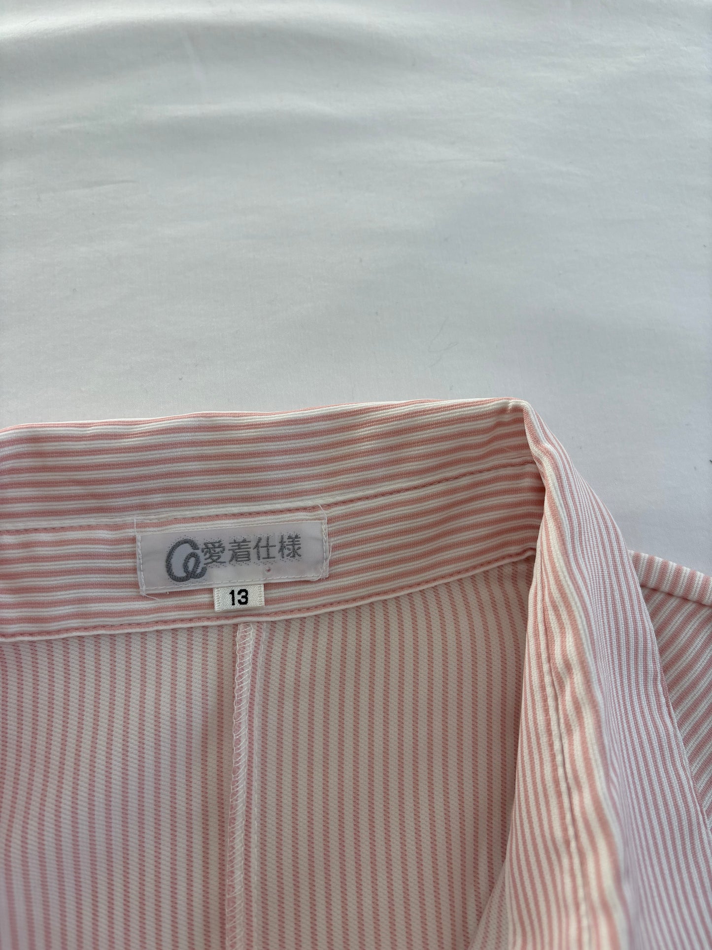 00’s Baby pink cinched shirt | Size 10