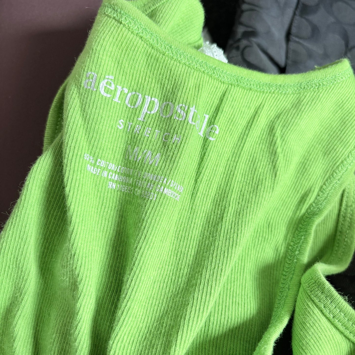 00’s Aeropostale green longline tank | Size medium