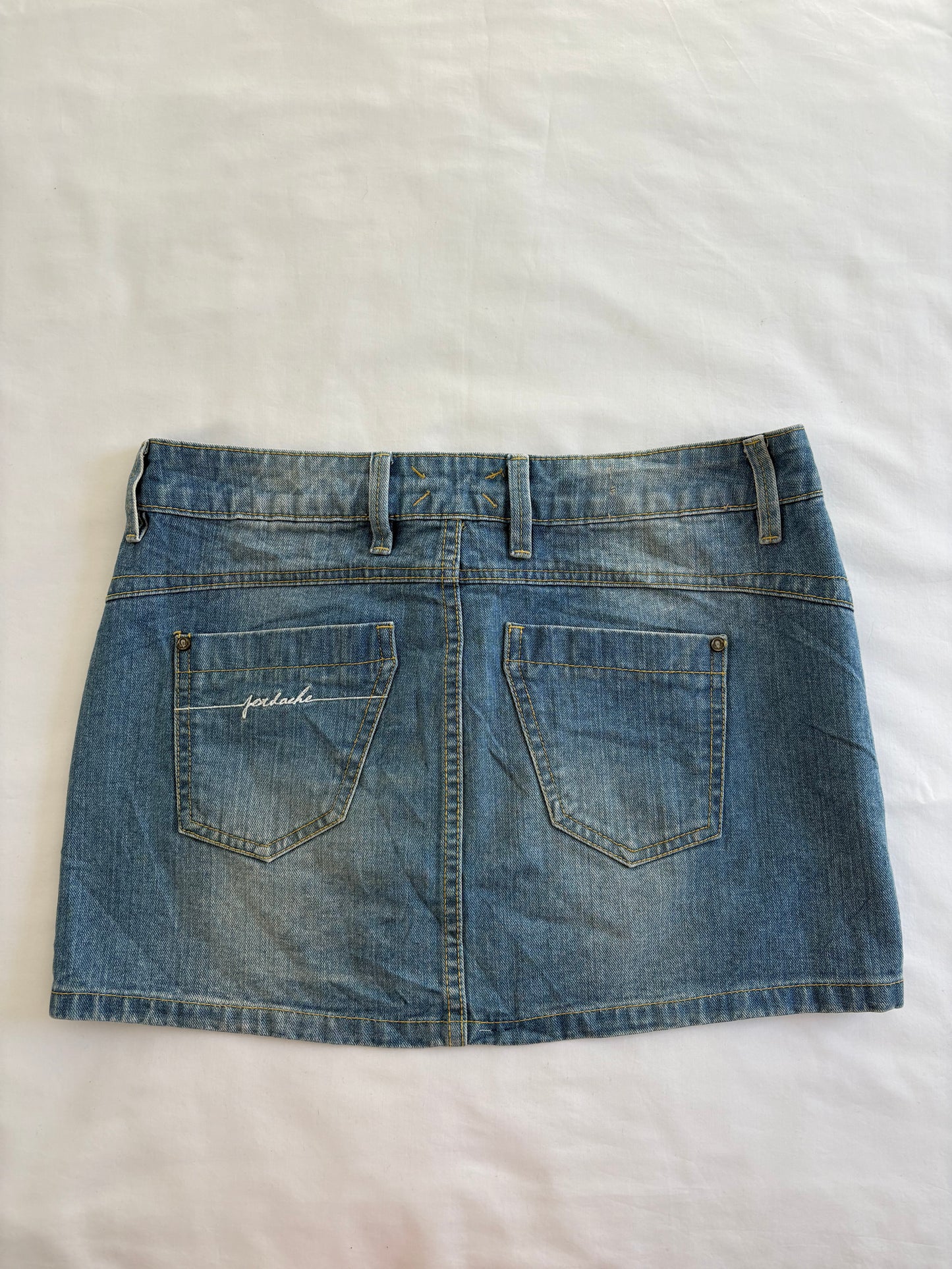 00’s Denim mini skirt | Size 10-12