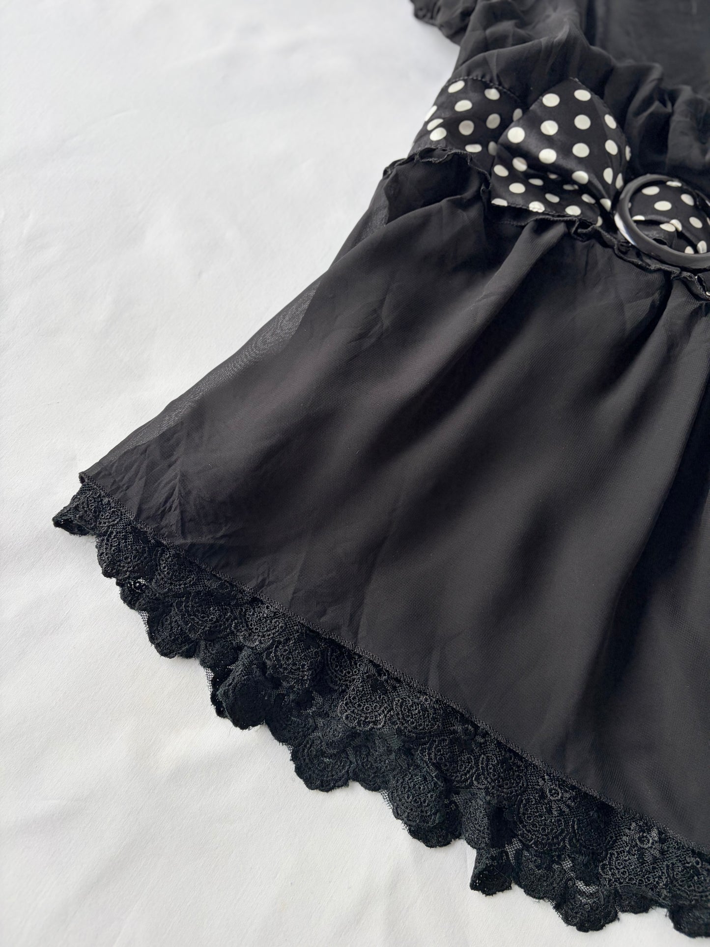 00’s Polka dot babydoll top | Size 10