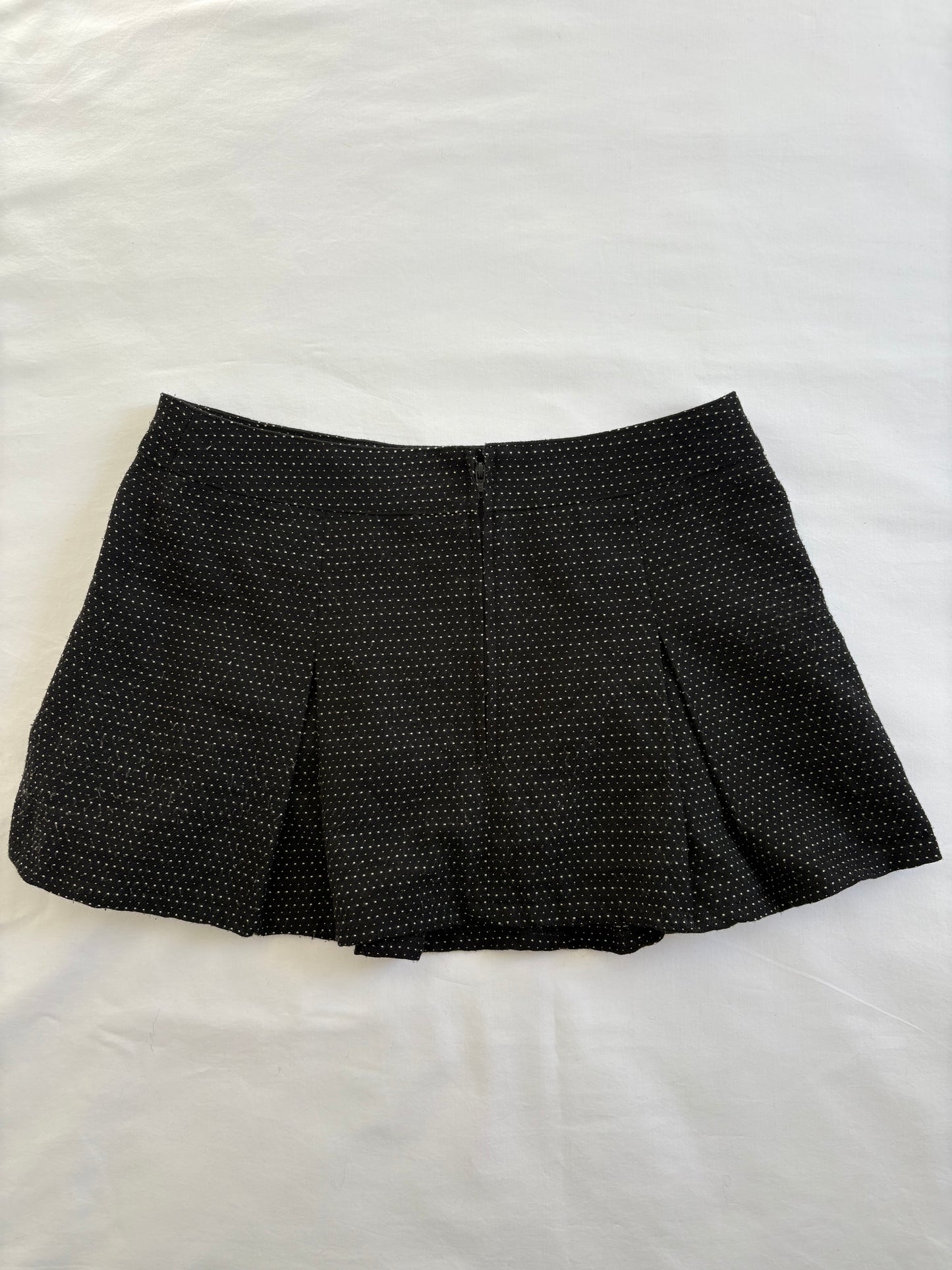 00’s Polka dot pleated mini skirt | Size 6