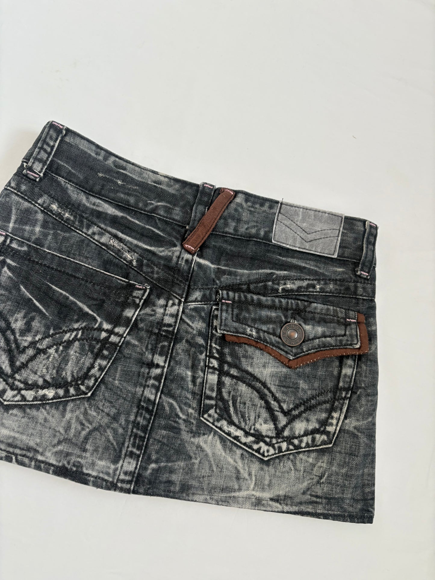 00’s Nine Seven washed grey skirt | Size 10