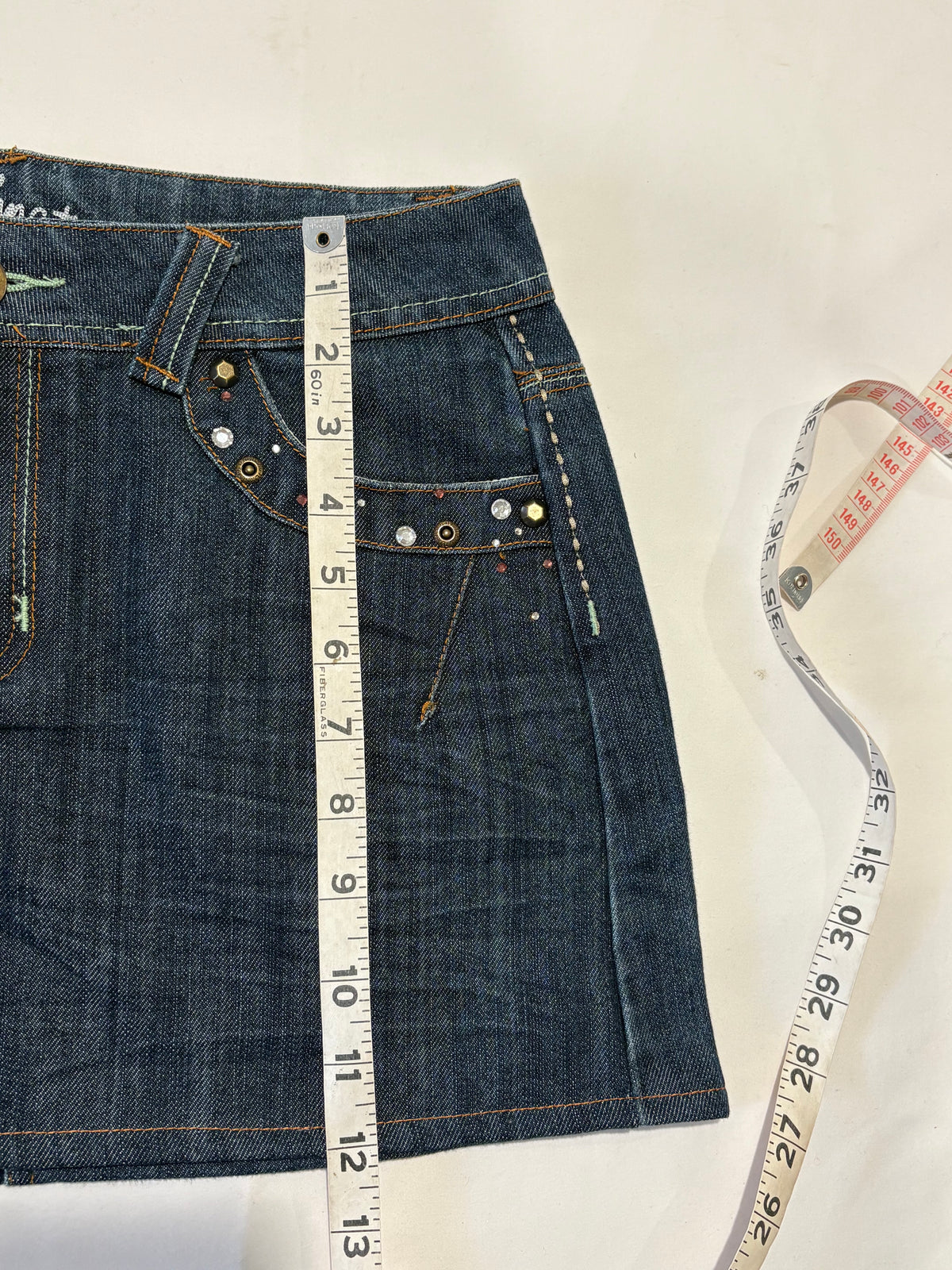 00’s Hang Ten bedazzled mini skirt | Size 10
