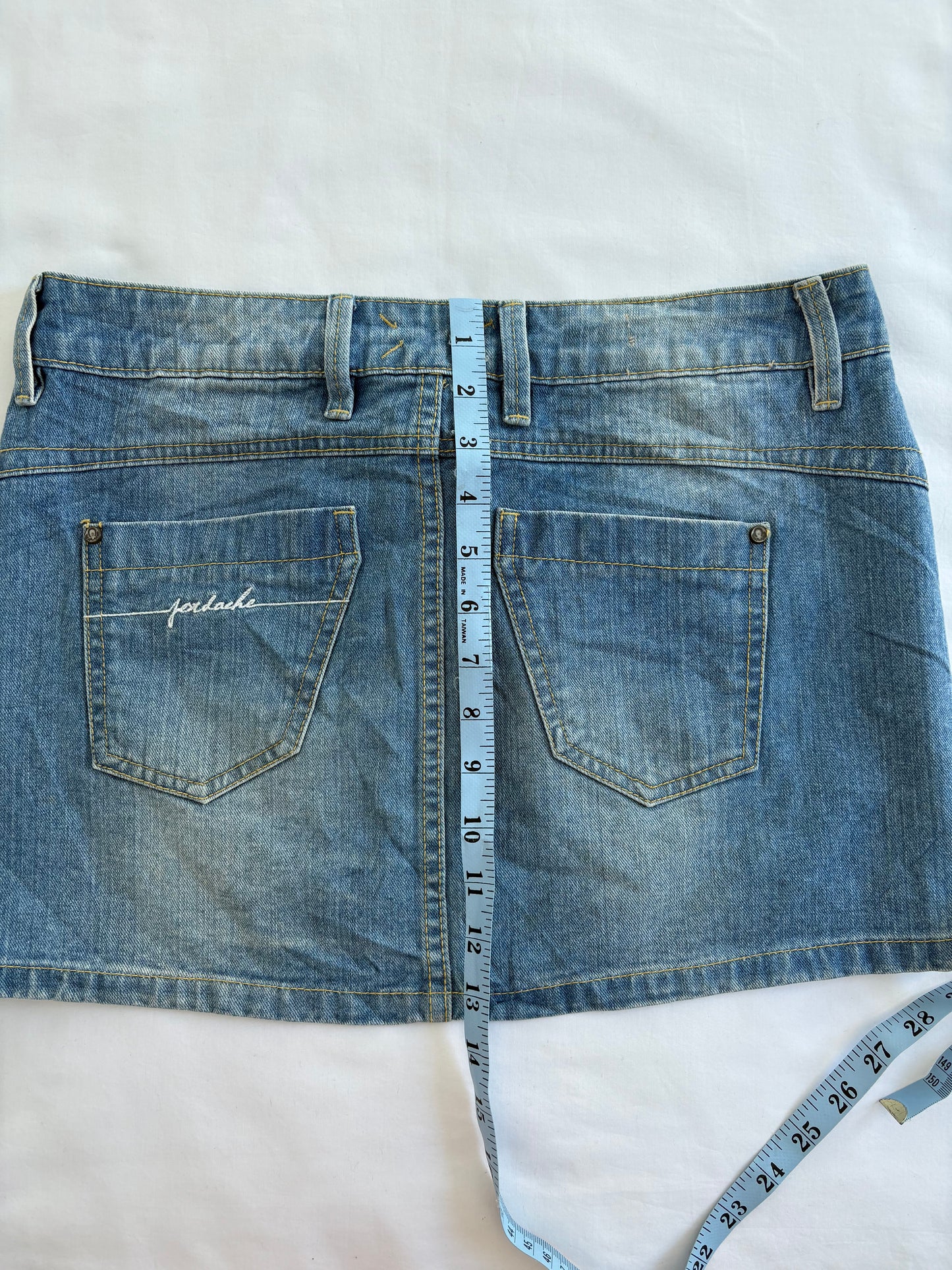 00’s Denim mini skirt | Size 10-12