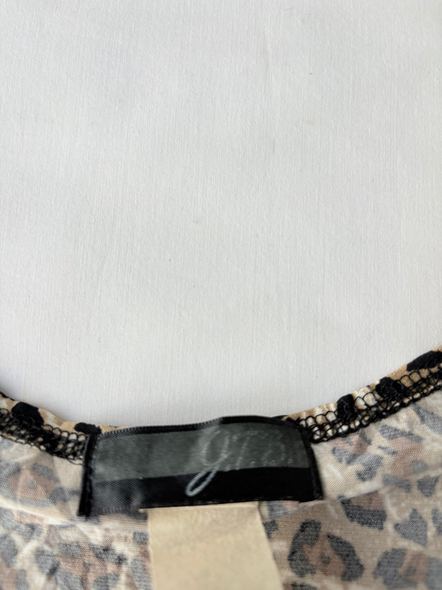 00’s Leopard O ring top | Size large